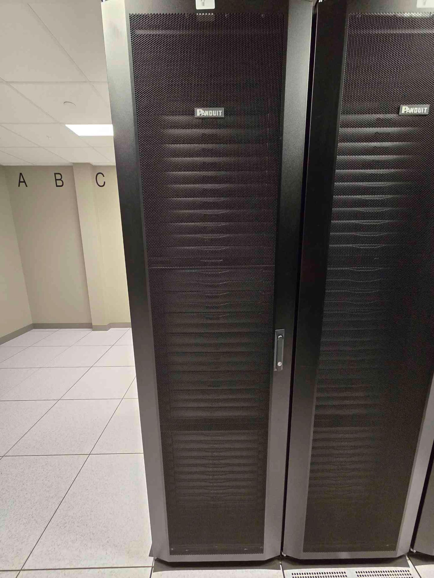 Panduit Fully Enclosed Black Server Rack Cabinet (108537)