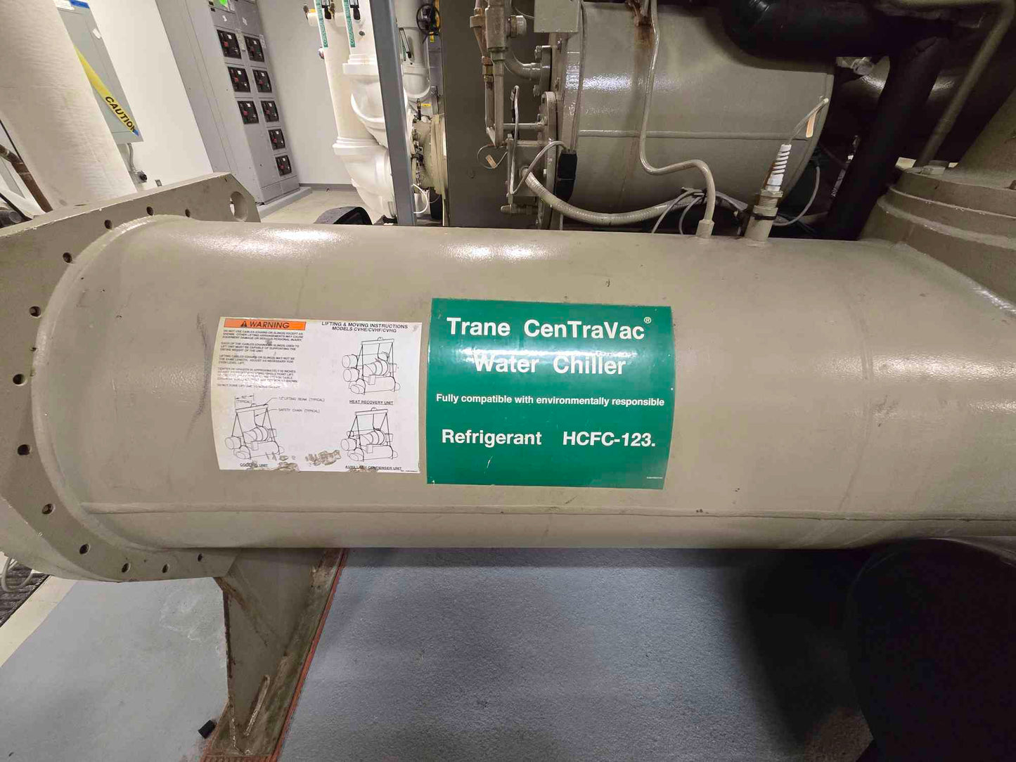 320 Ton Trane CenTraVac CVHE320 Water Chiller 460V 60Hz 3Ph