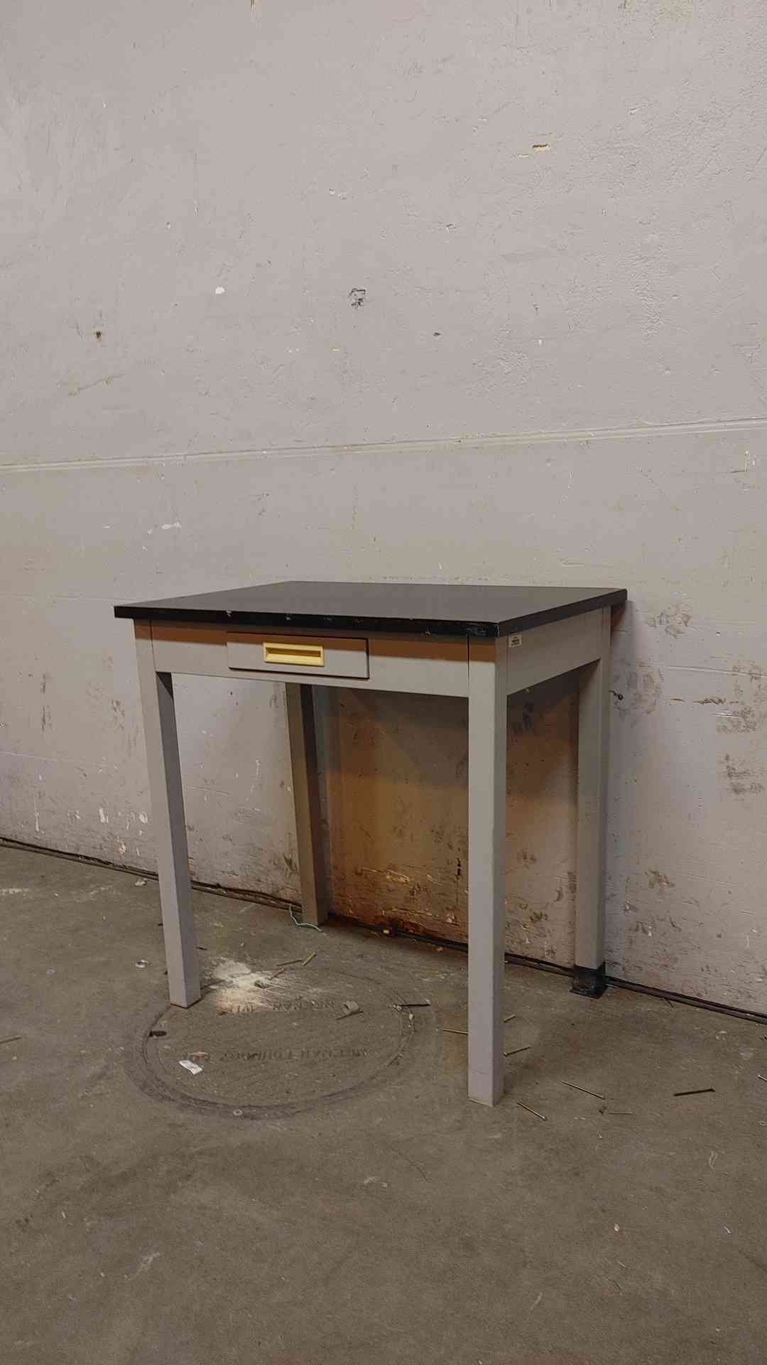 3' Hamilton Recessed Drawer Black Epoxy Lab Desk(104664)