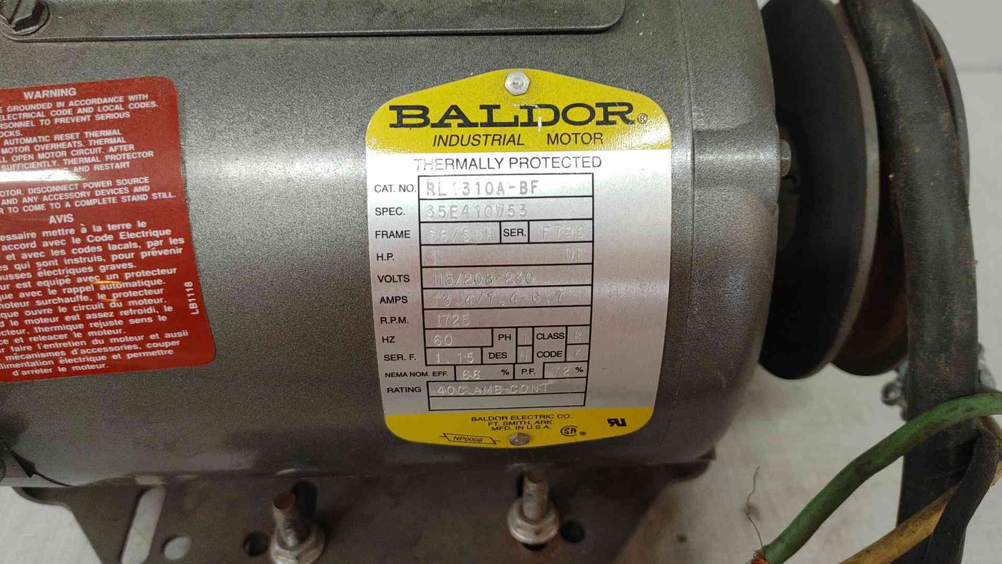 Baldor 1HP Industrial Motor 115/208-230V 1PH RL1310A-BF(104830)
