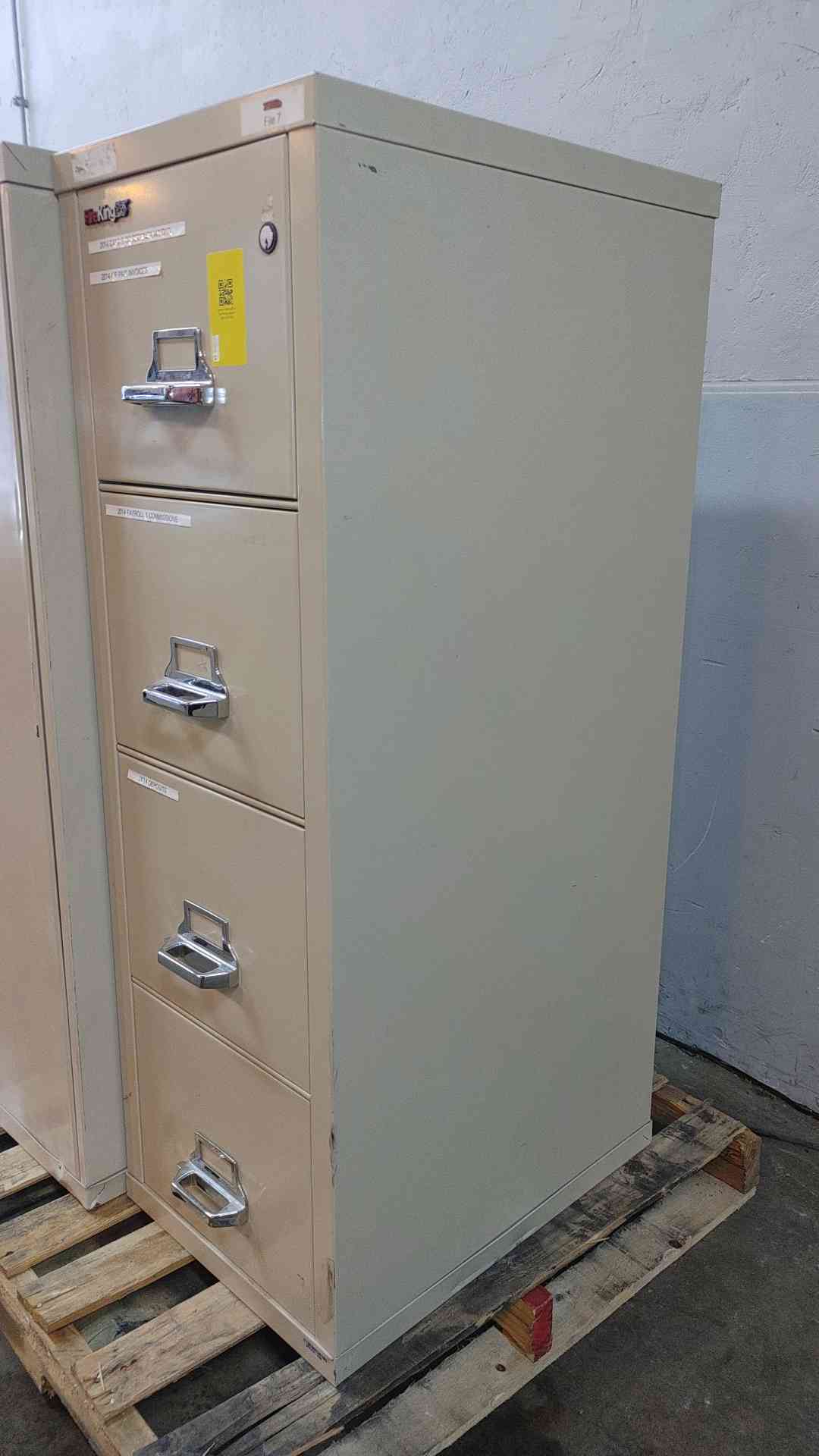 FireKing25 4 Tier Filing Cabinet Vertical Fire Proof