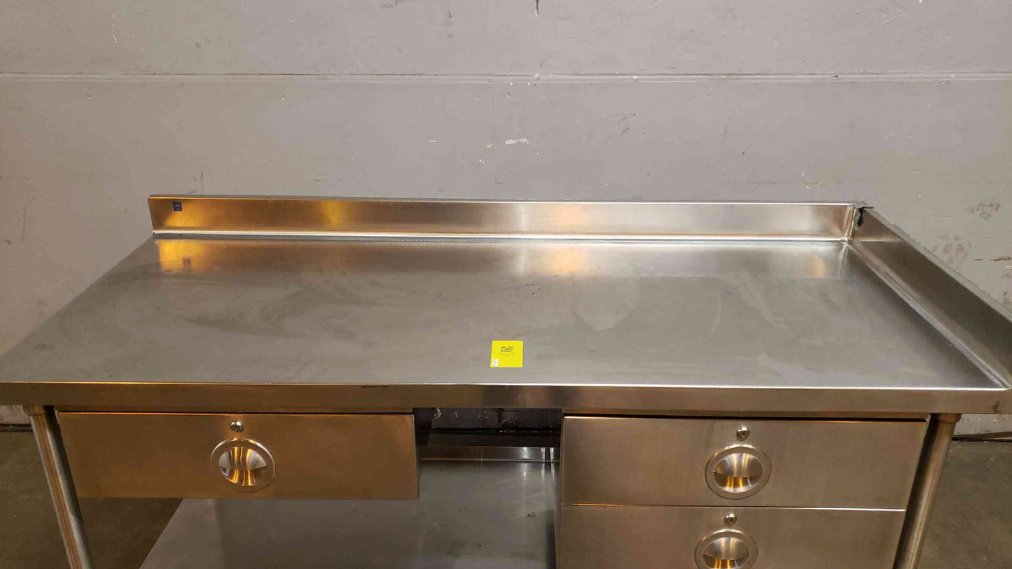 NSF 6' Stainless Steel Table W/ 3 Drawers Cafeteria Prep (SKU: 106874)