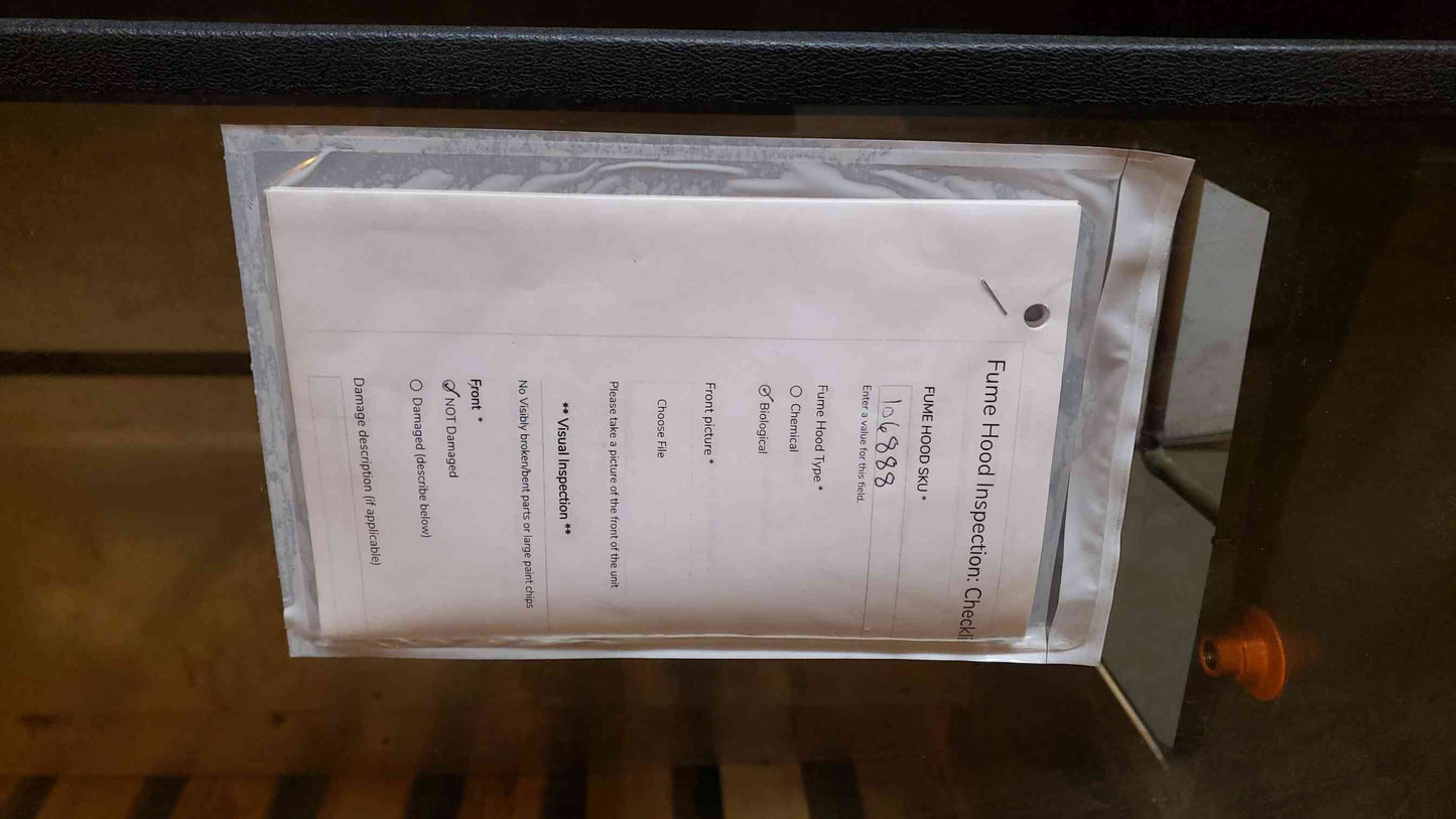8' Jamestown Isolator Ducted Chemical Fume Hood (SKU: 106888)