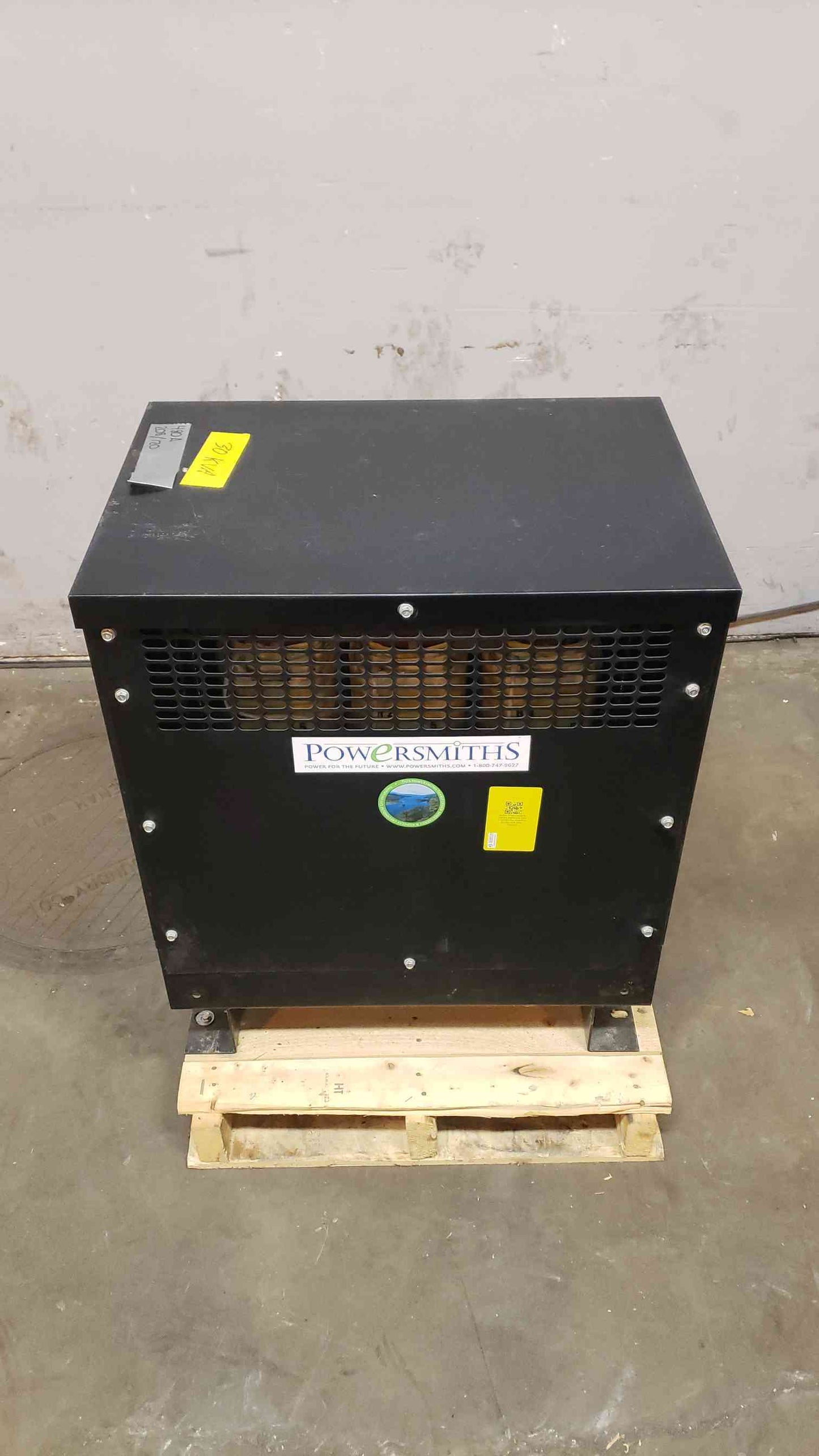 PowerSmiths 30KVA 480v x 208Y/120 3PH Dry Transformer ESAVER-30-480-208 (SKU: 106913)