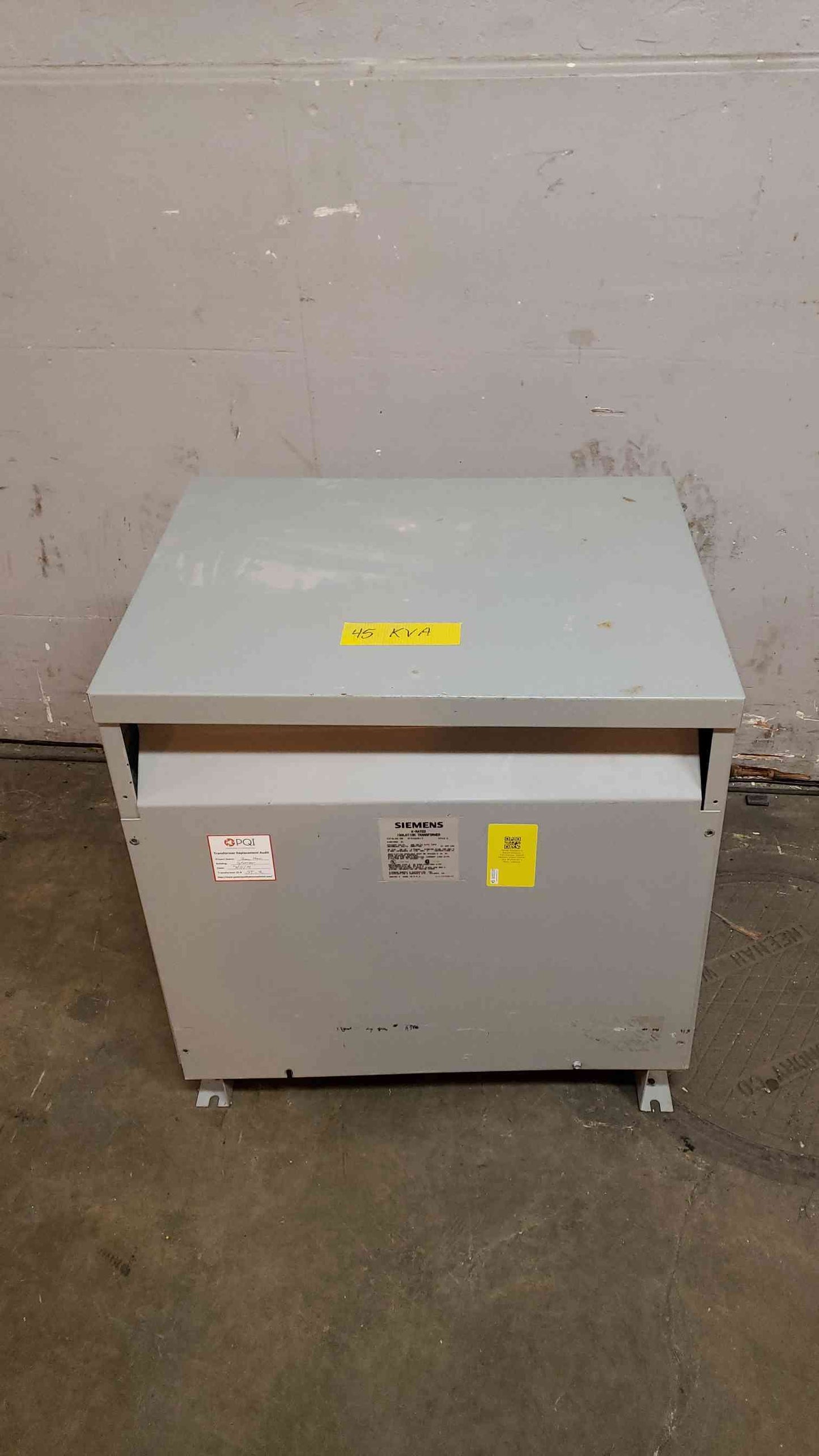 Westinghouse 45KVA 480v x 208Y/120 3PH Transformer U48M28T45K (SKU: 106919)