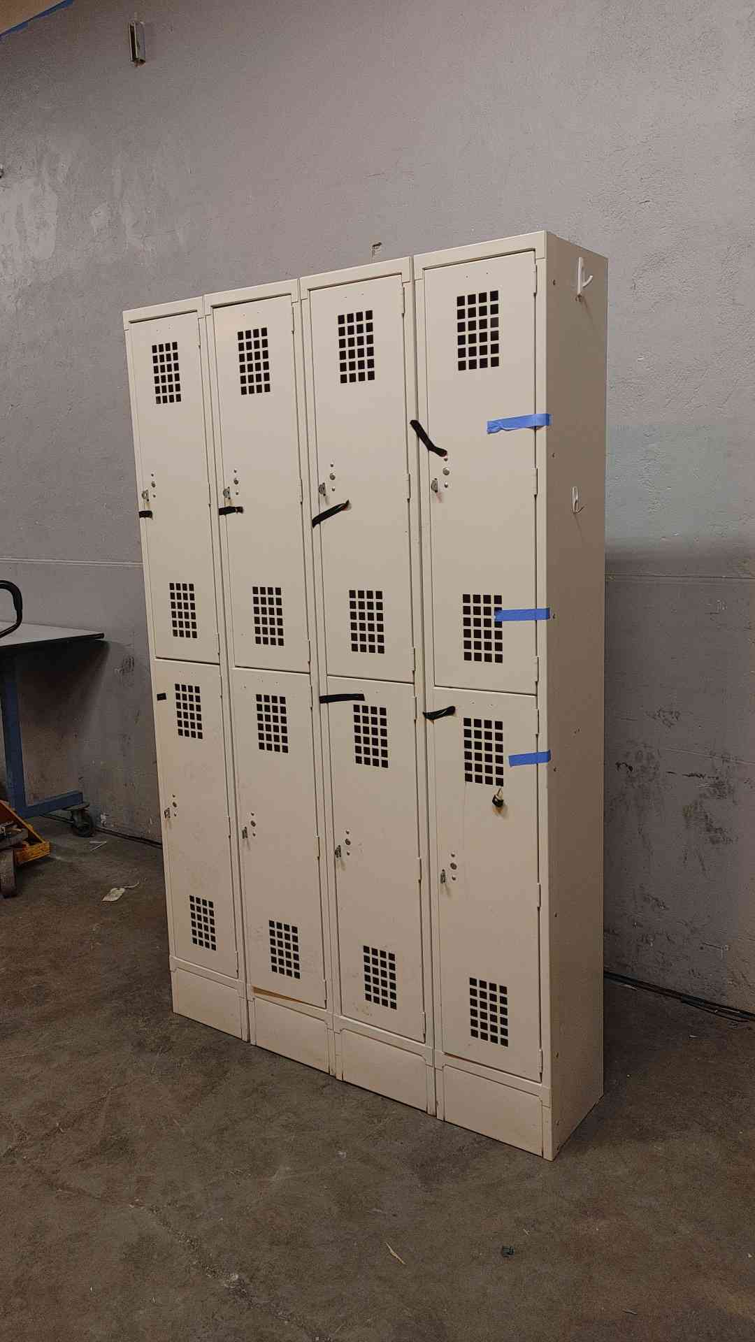4' Metal Locker 8 Cabinet Cubby Lockers