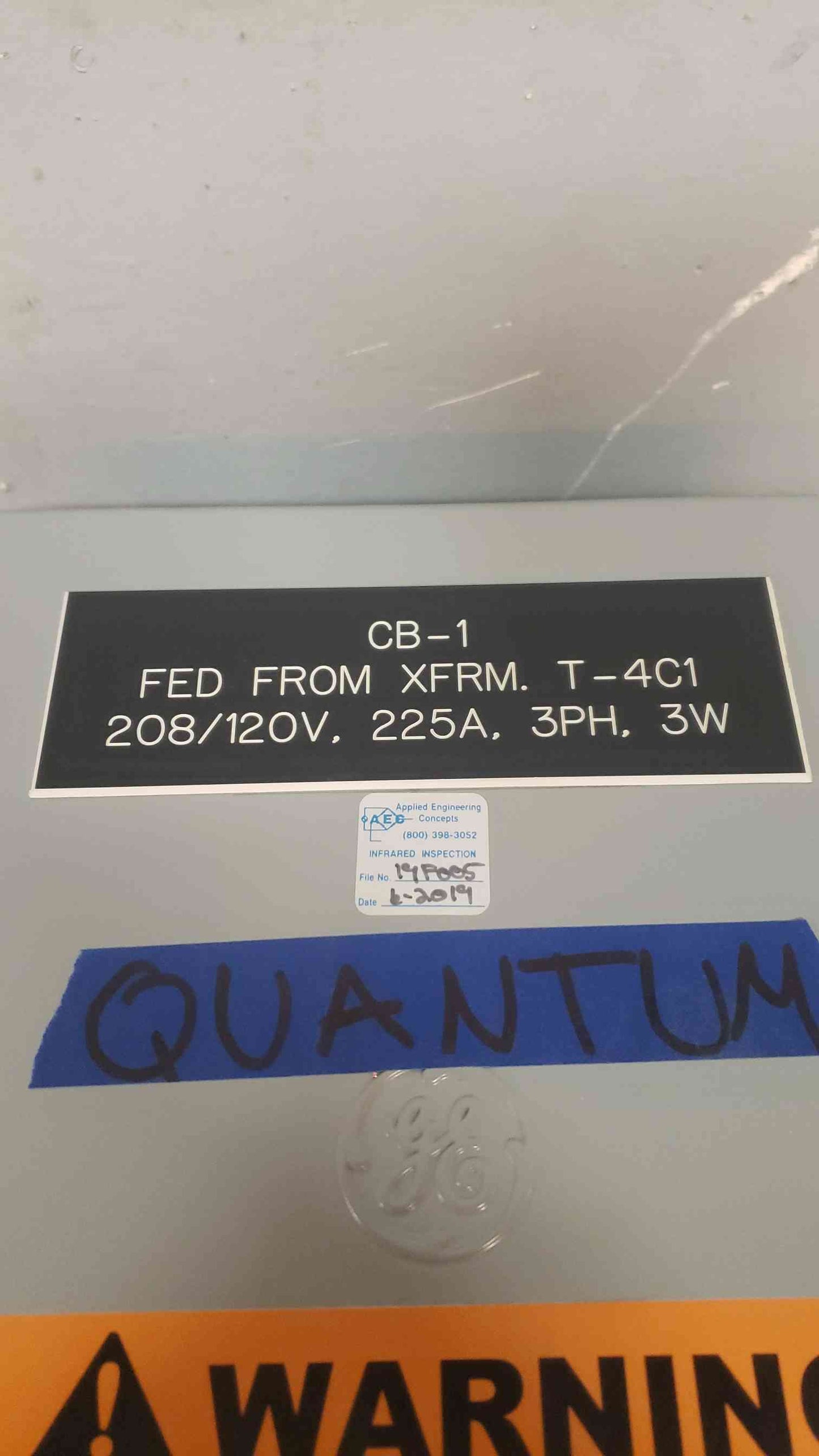 GE 240V 225A Circuit Breaker in Enclosure (SKU: 107380)