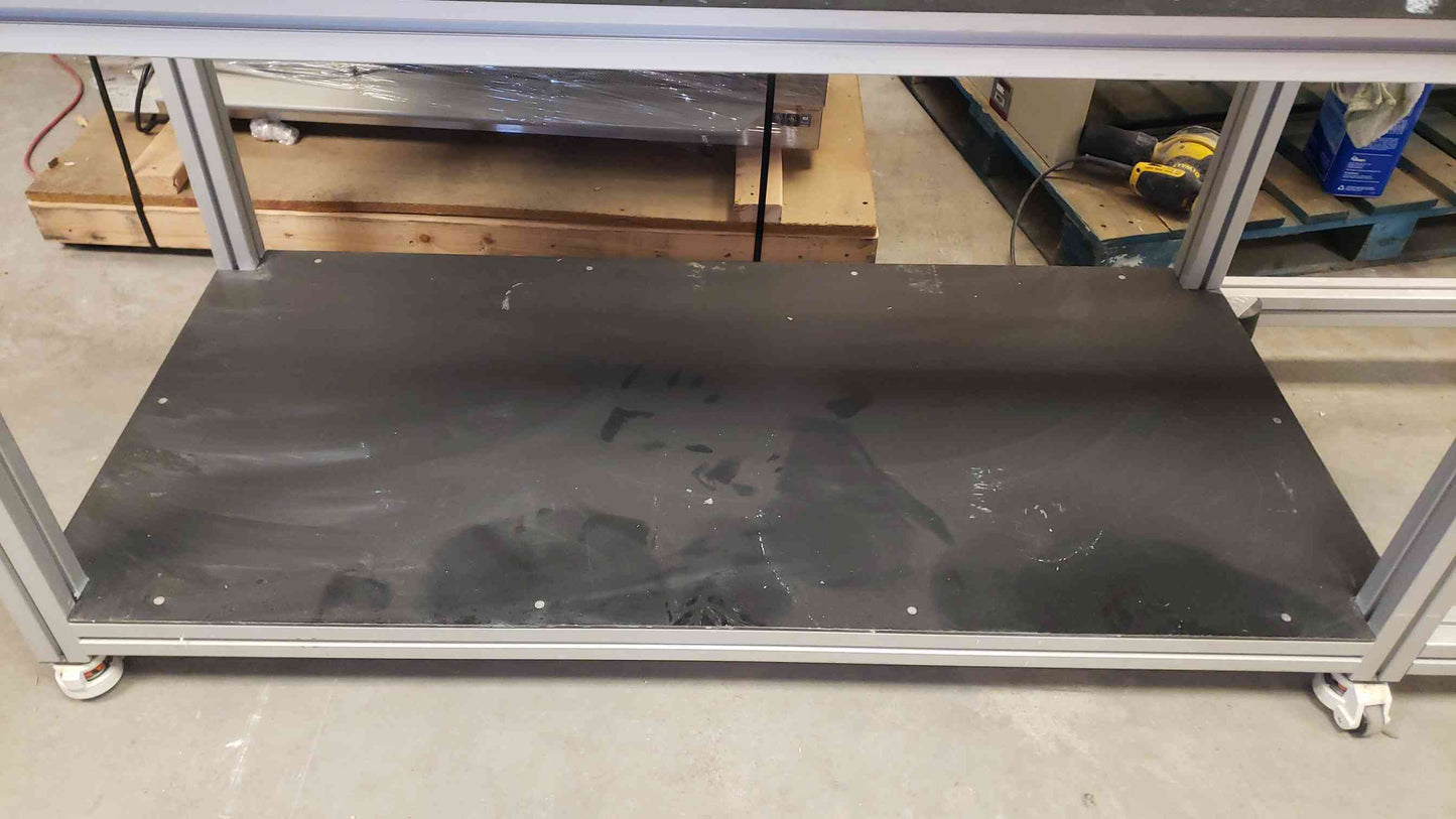 8' Rolling Epoxy Lab Table 2 Tiered (SKU: 5097AA)(5097AA)