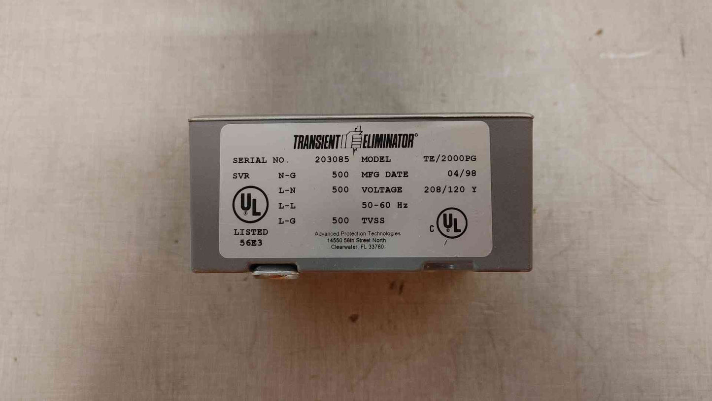 Transient Eliminator 208Y/120V TE/2000PG