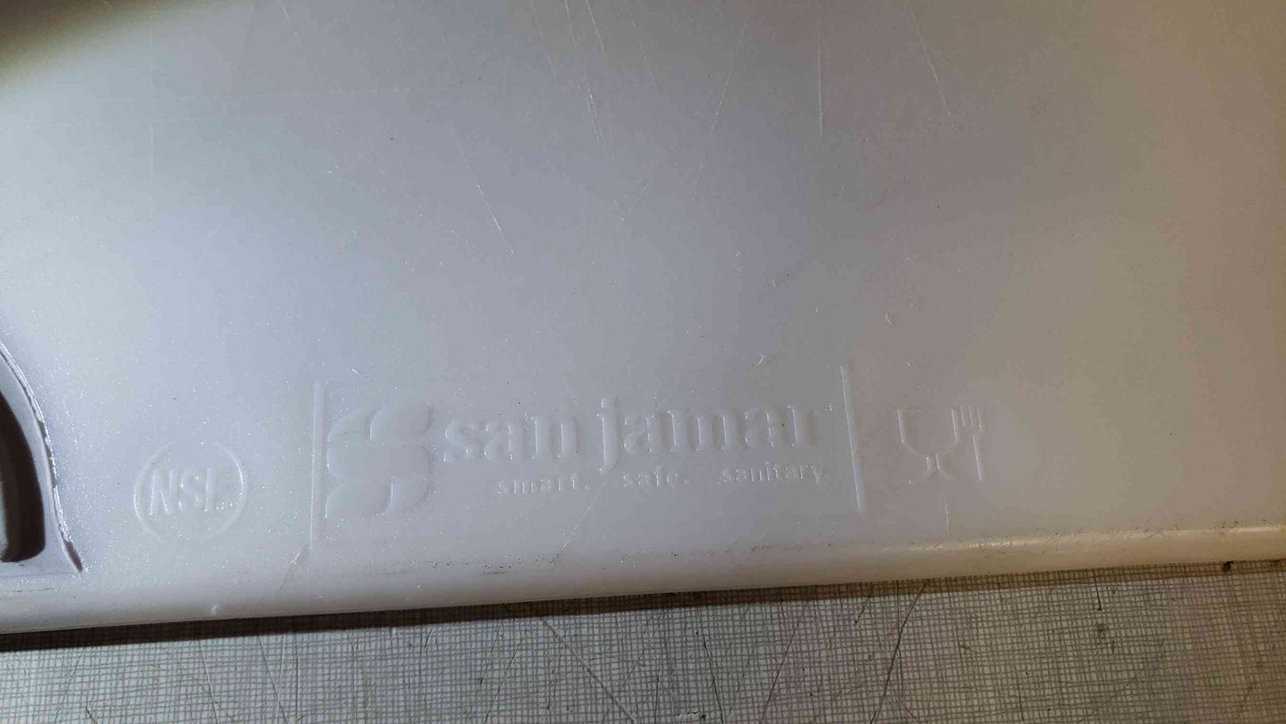 San Jamar 24"x18" White Cutting Board (SKU: 107466)