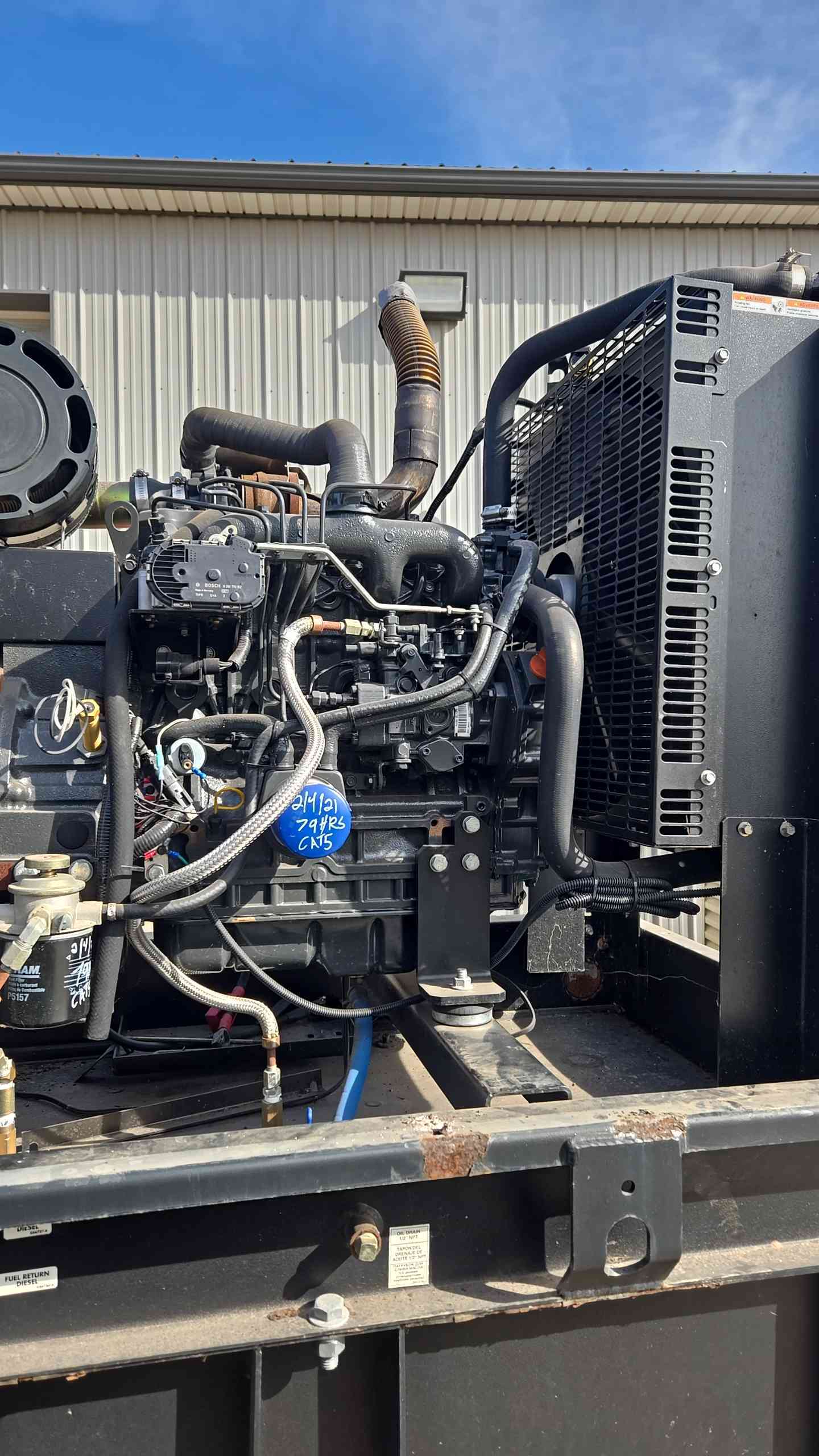 25KW Generac Cummins A2400 1PH Diesel Generator 146Hrs TESTED '18