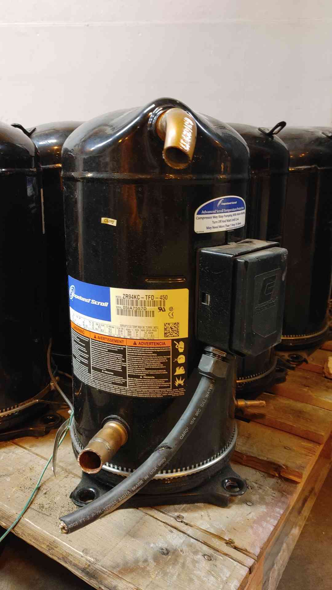Copeland Scroll Compressor 460V 3PH ZR94KC-TFD-450