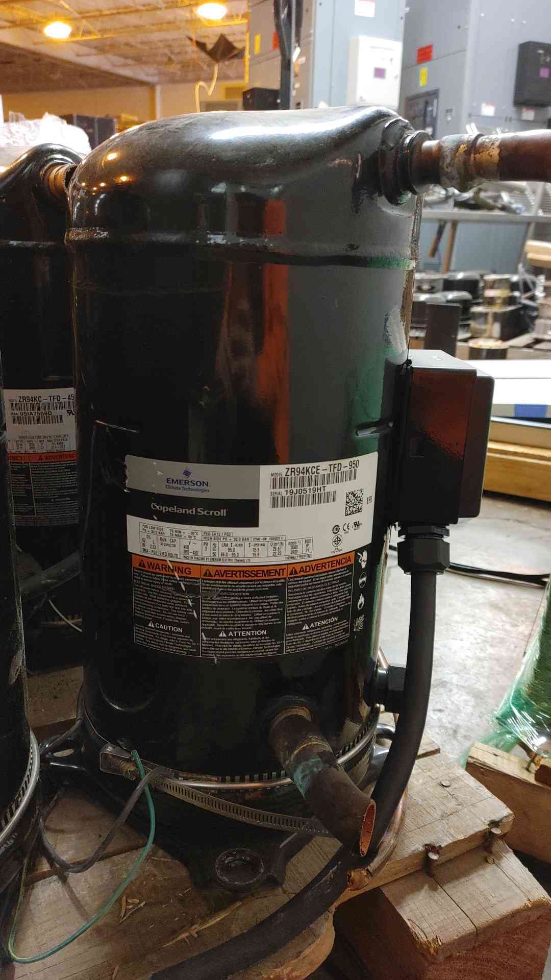 Emerson Copeland Scroll Compressor 460V 3PH ZR94KCE-TFD-950