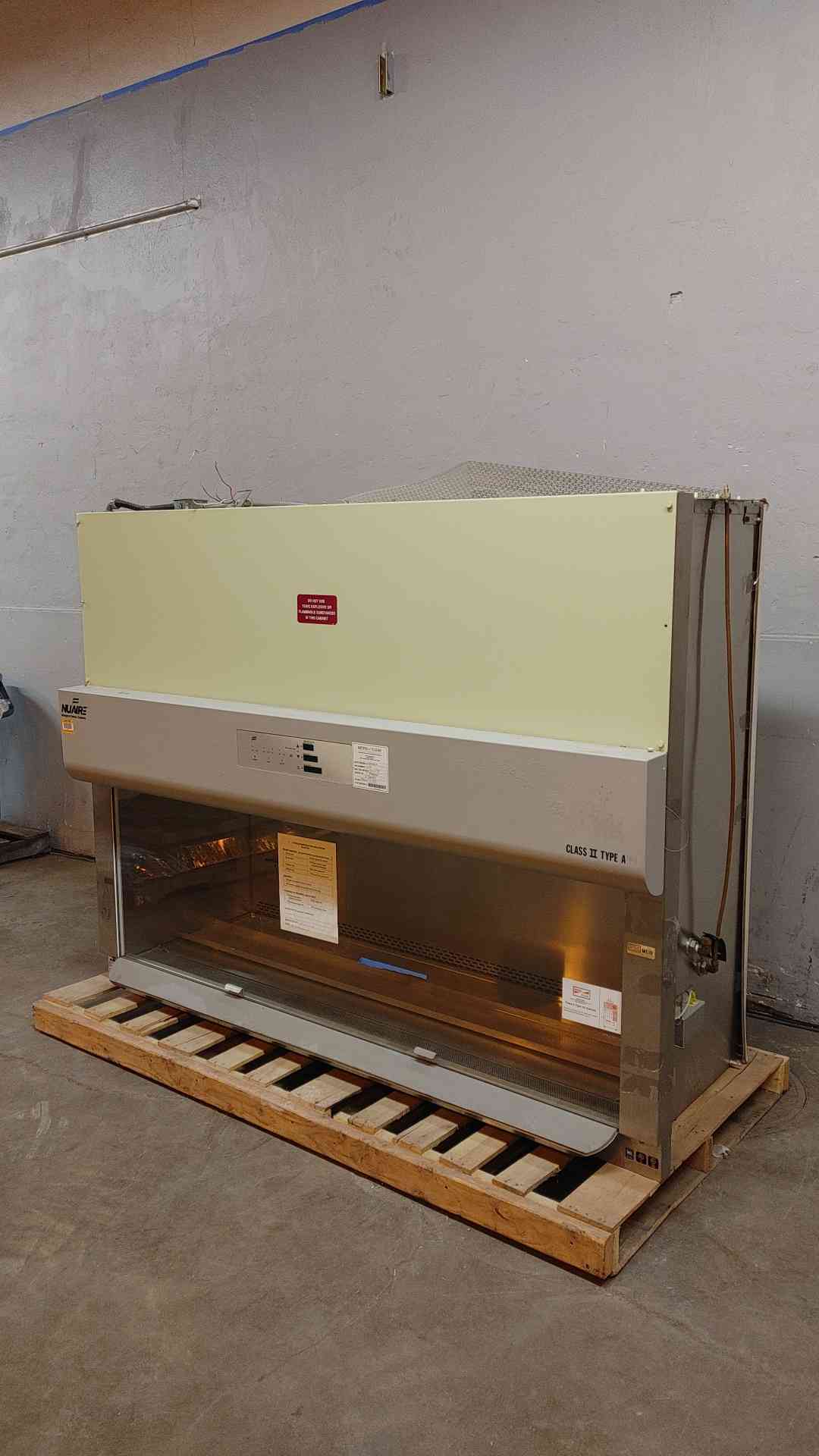 6'6" NuAire Biological Safety Cabinet Class 2 Type A BSC