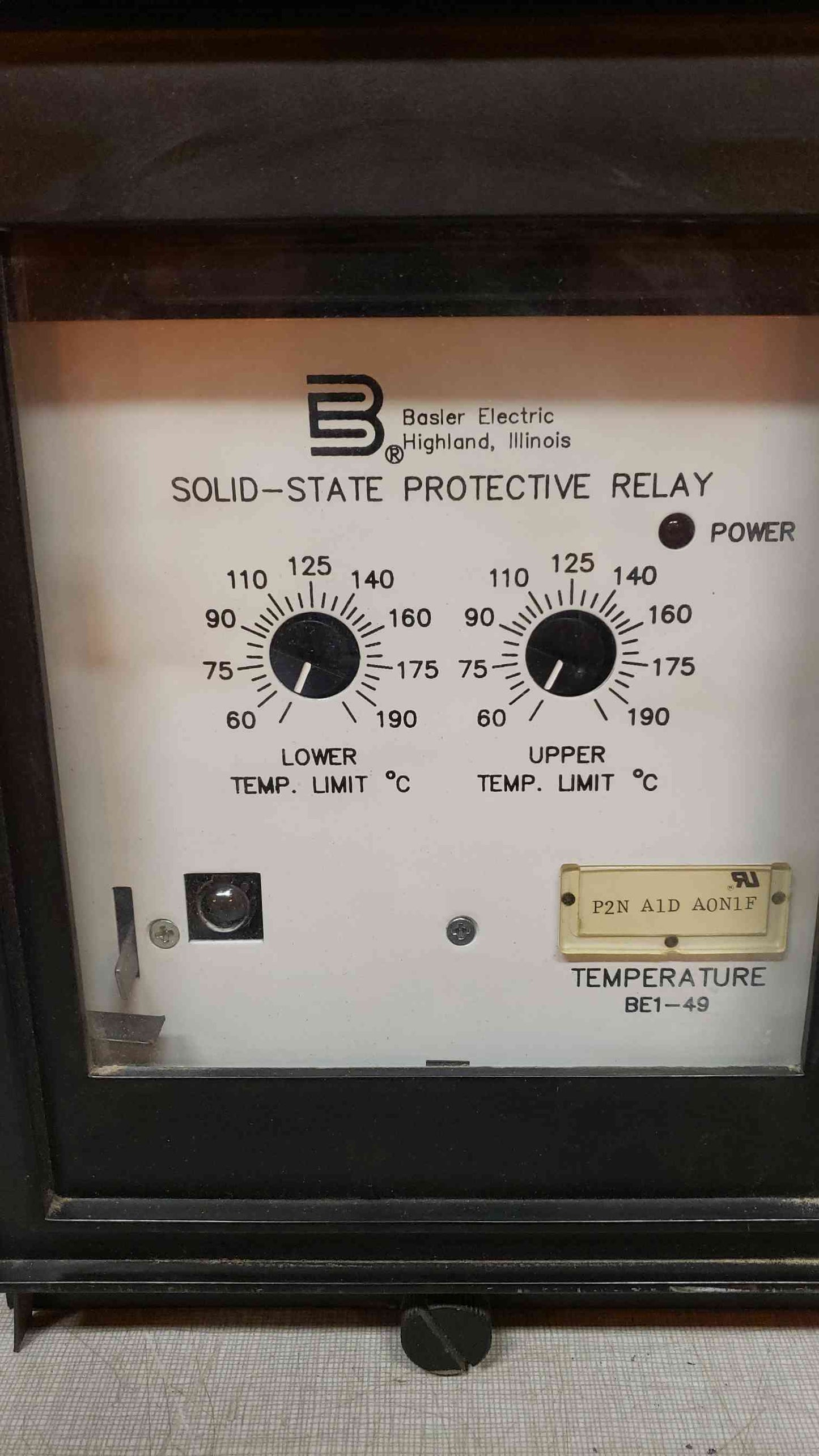 Basler Electric Solid-State Temperature Protective Relay BE1-49 (SKU: 107861)