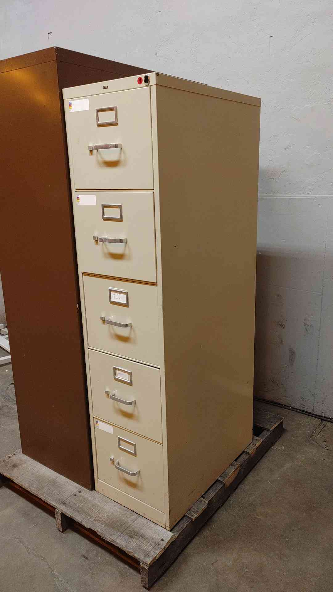 5' Tall Hon 5 Tier Filing Cabinet