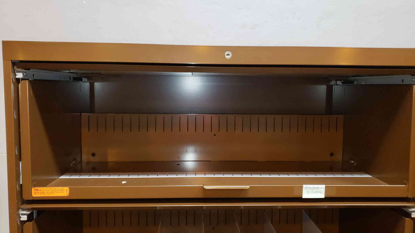 3' Brown 5 Tier Filing Cabinet (SKU: 108009)