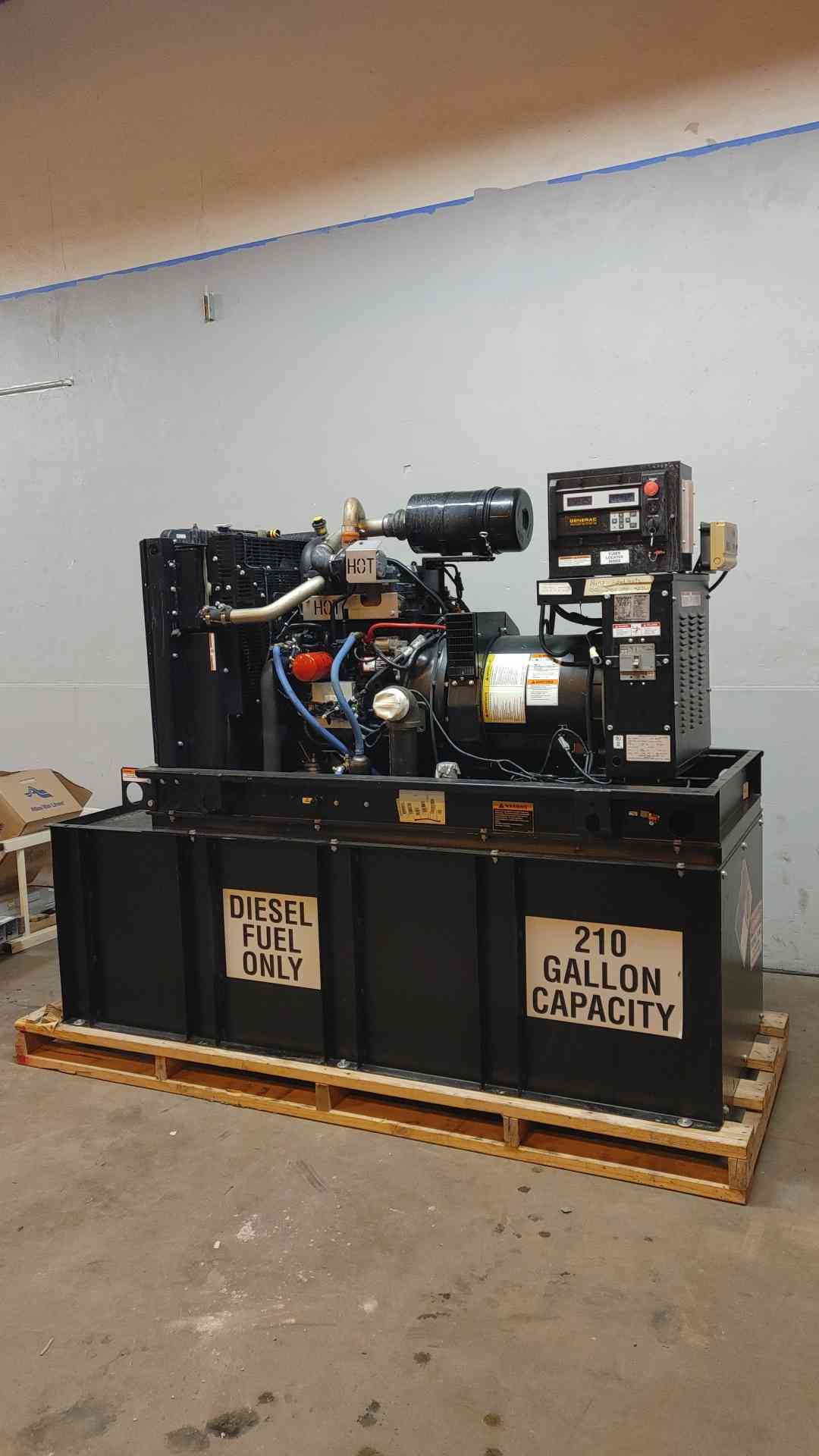 48KW 50KW Generac John Deere 4024 Diesel Generator 1PH 422Hrs '09 TESTED