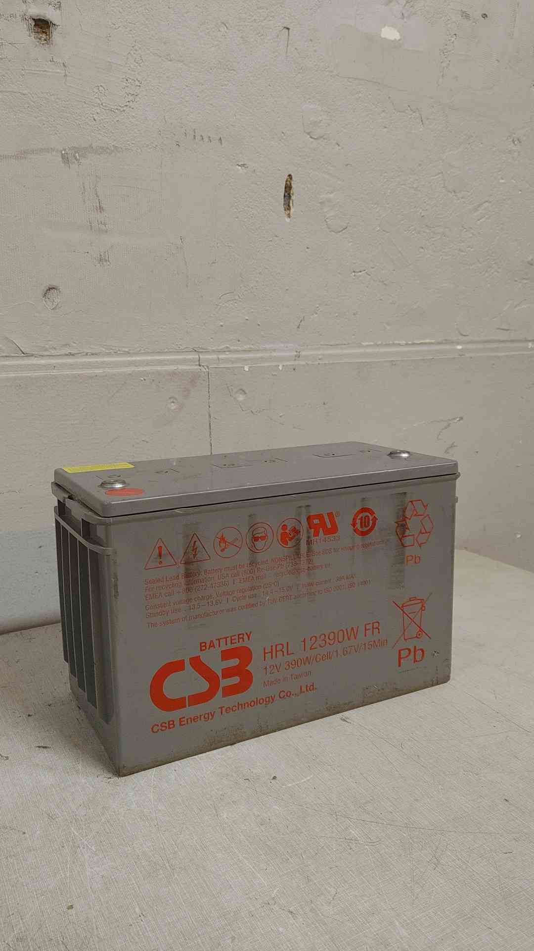 CSB Energy Non-Spillable Sealer Lead Battery 12V 390W/Cell HRL12390WRF