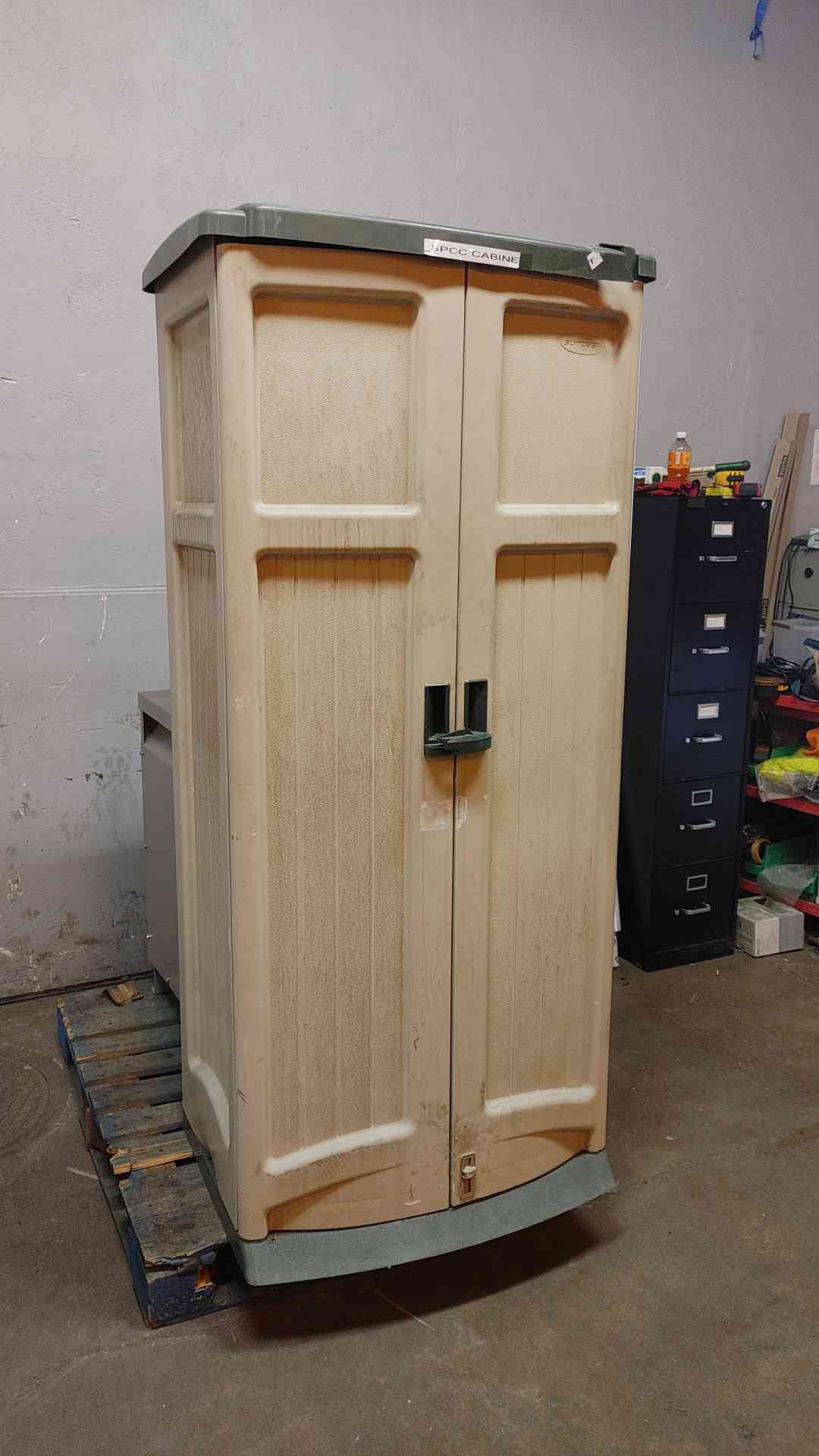 6' Tall Suncast Plastic Storage Cabinet (108606)