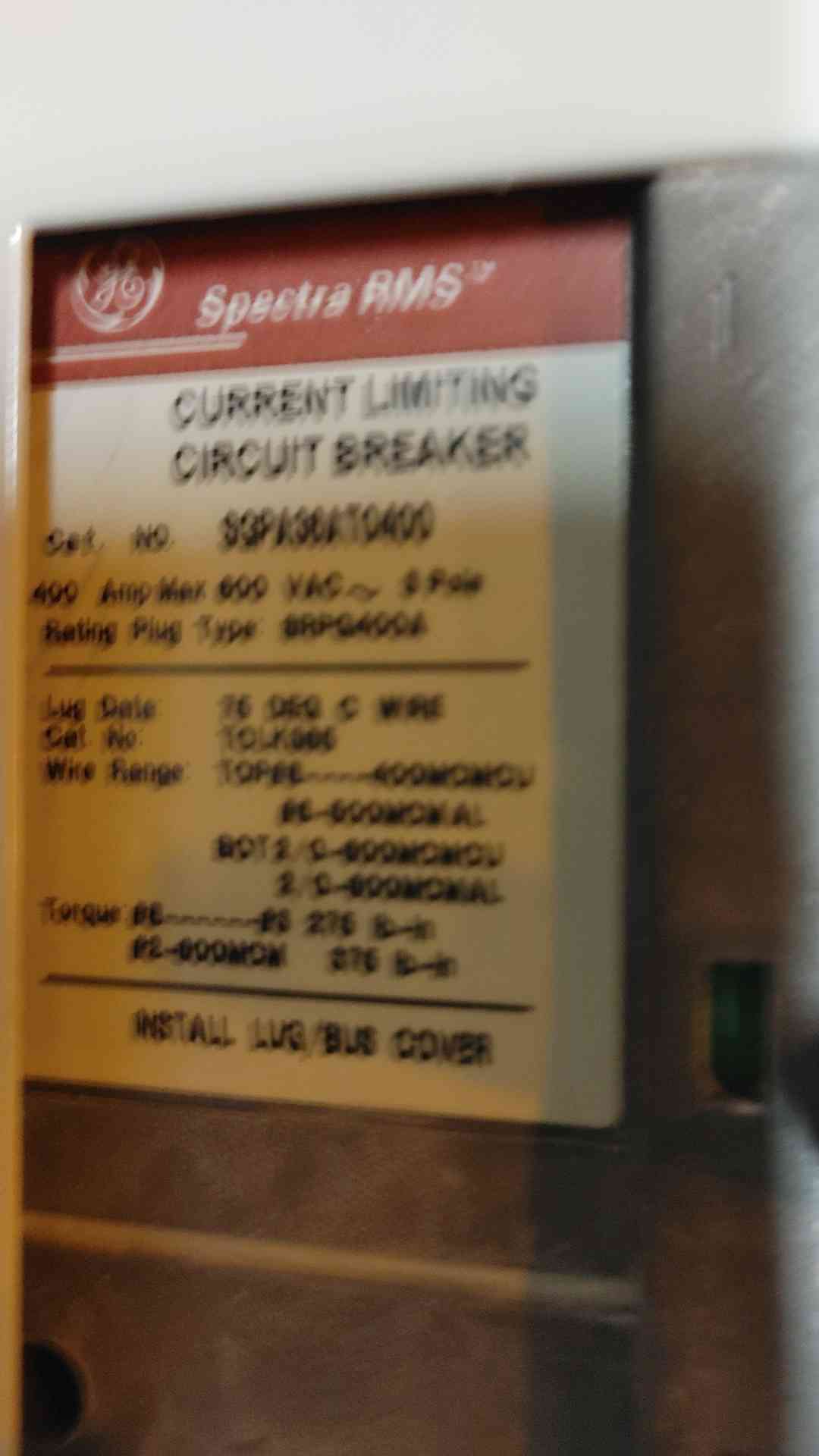 GE Spectra Series 800 Amp 480V 3 Ph 1 Main, Meter, & 2 Breaker Distribution (108937)