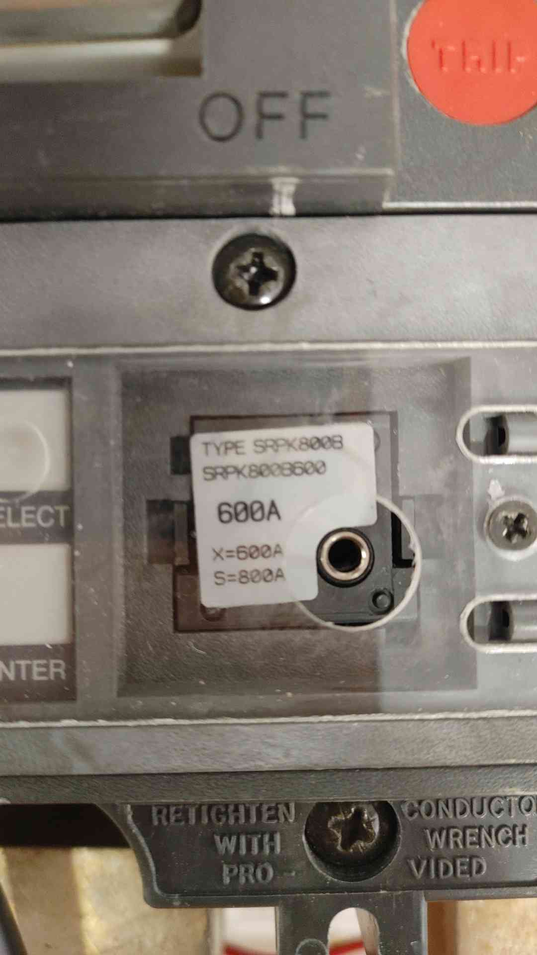 GE Spectra Series 800A 600VAC 3 Pole Breaker SKPP36BD0800 (108996)