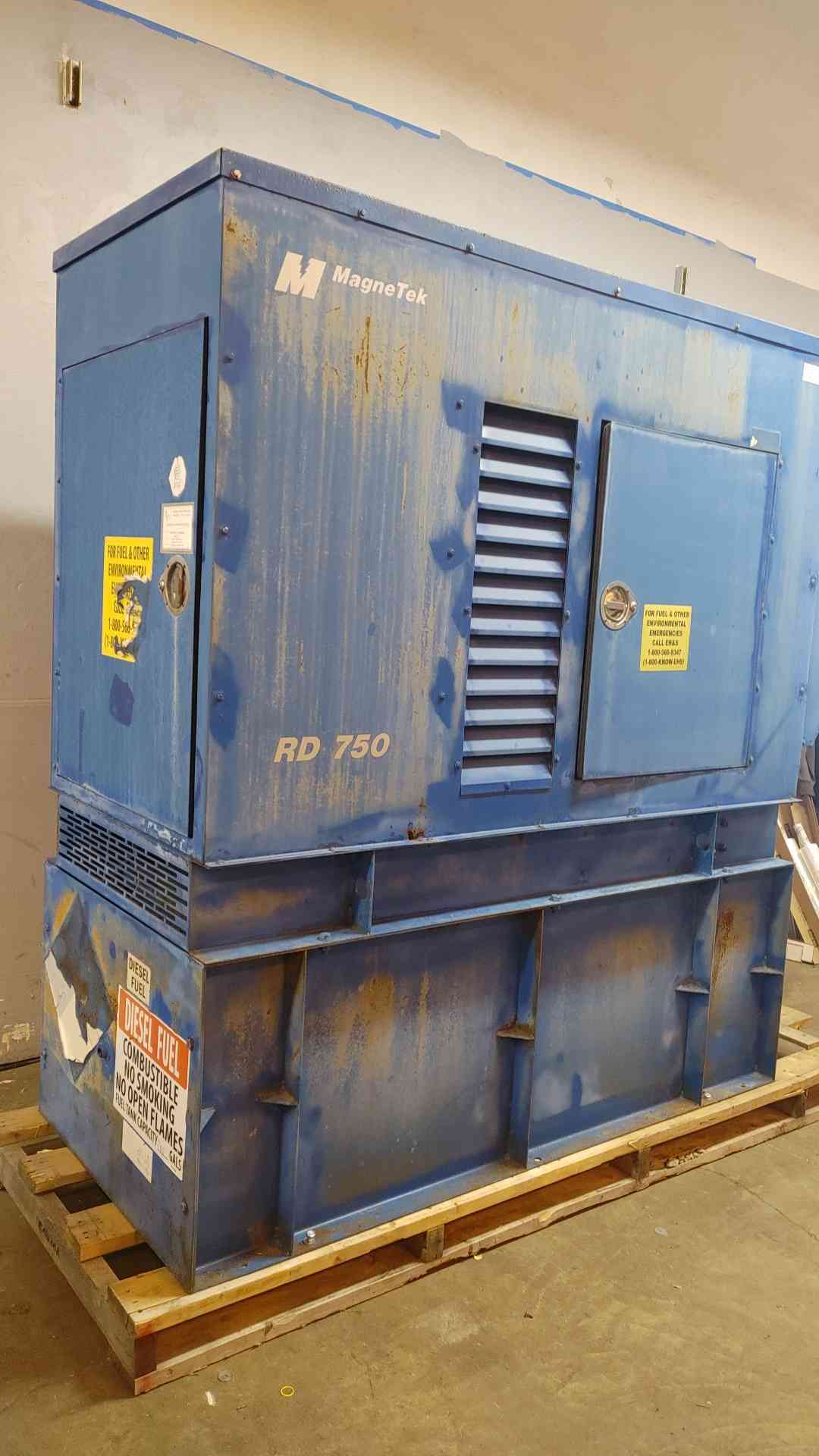 60KW Magnetek Diesel Generator Perkins 1&3PH 848Hrs RD750 TESTED (109008)