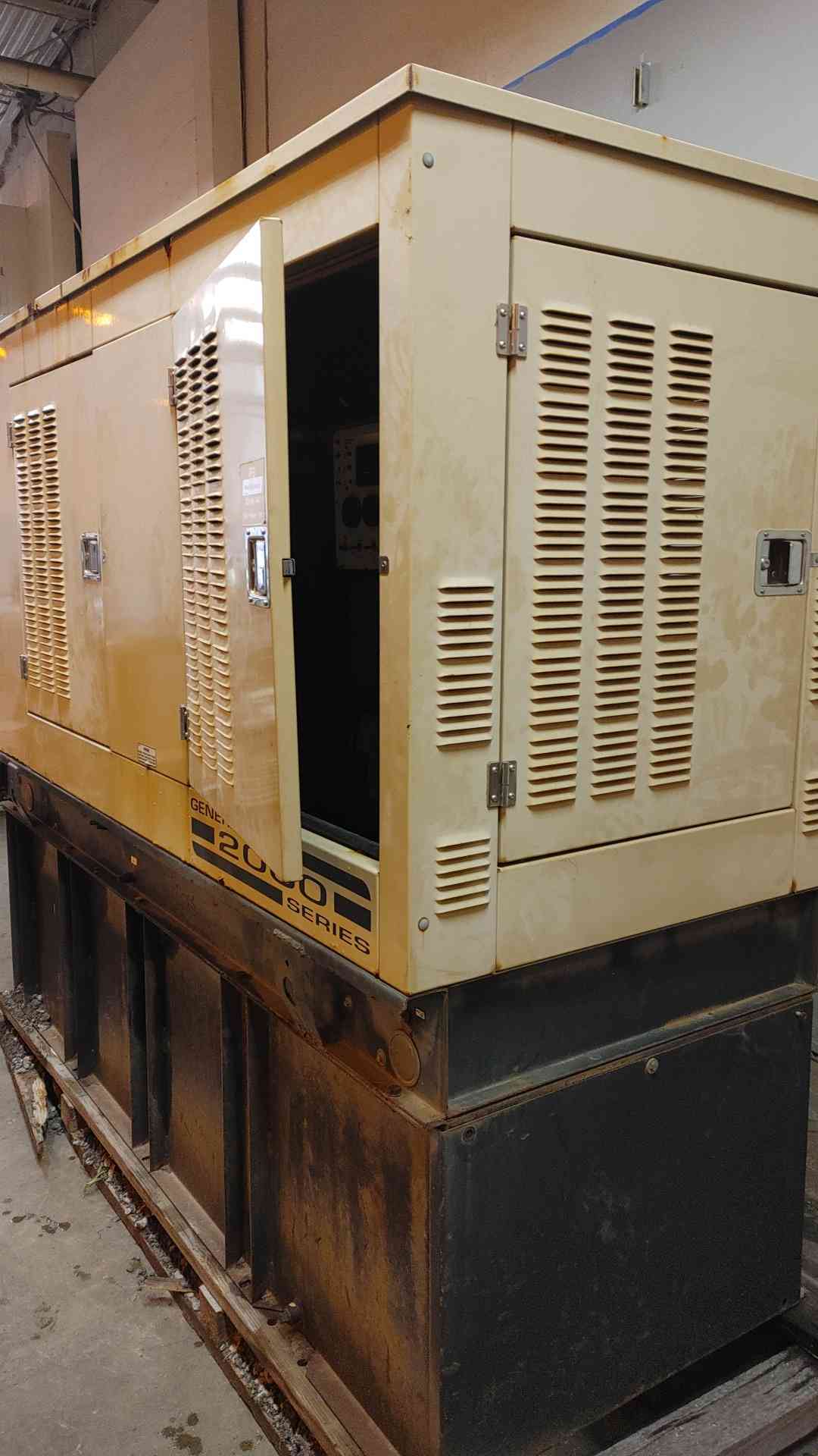 60KW Generac Mitsubishi Diesel Generator 1Ph 468 Hrs Tested/Fuel Pump Issues (109110)