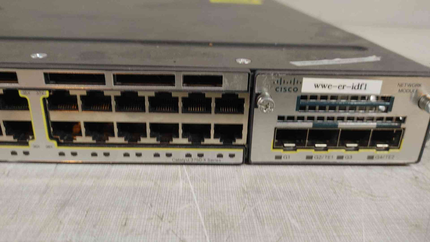 *Pickup Only* Cisco Catalyst 3750-X Series WS-C3750X-48P-S 48-Port Gigabit Switch