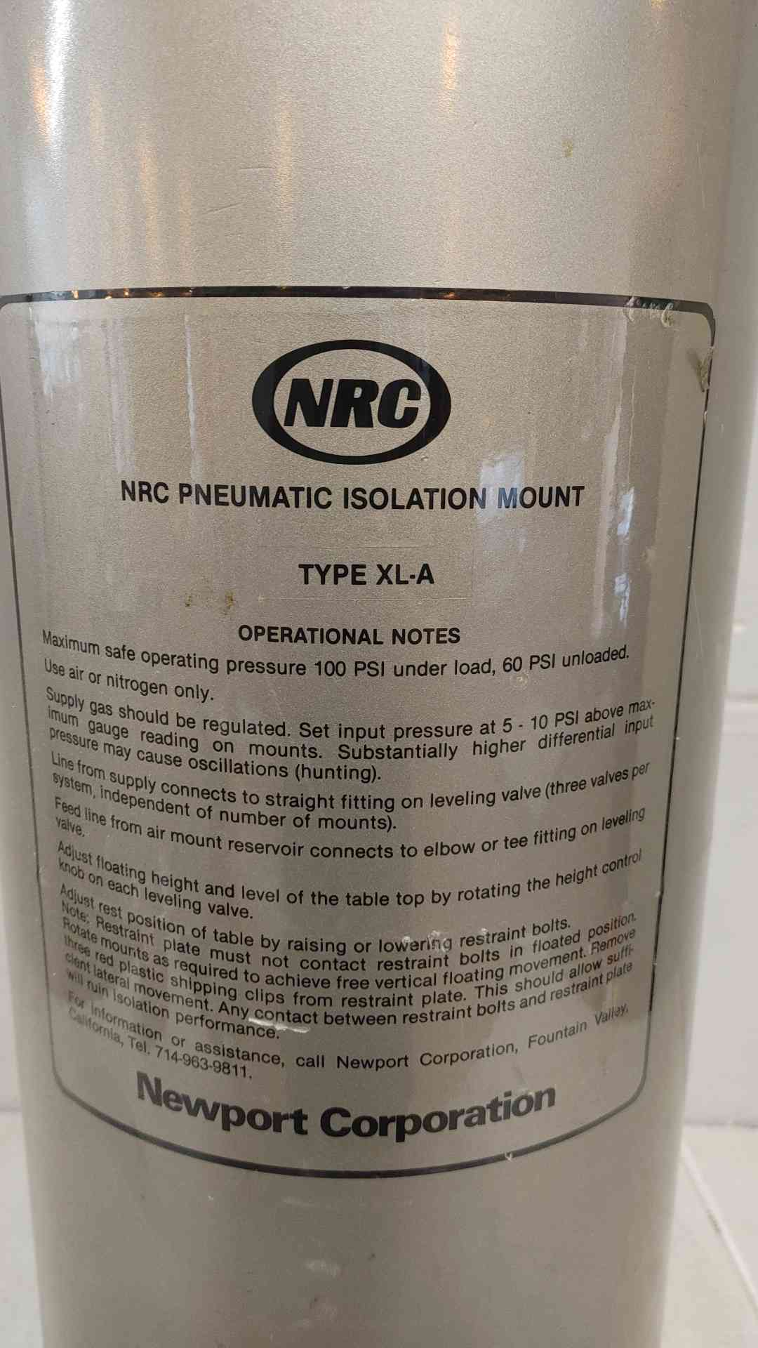 NRC Pneumatic Isolation Mount Type XL-A (109271)