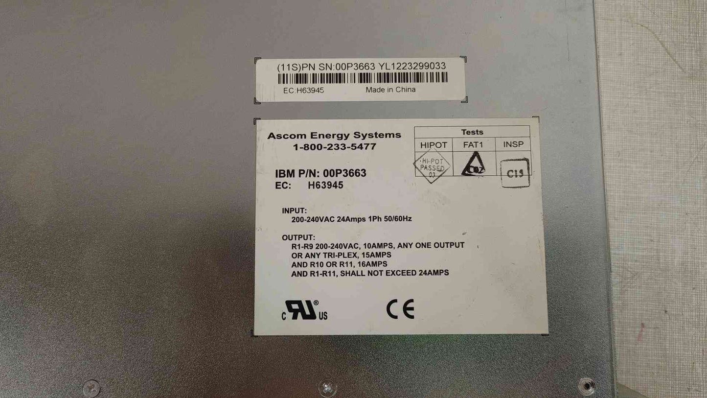 *Pickup Only* IBM 11 Port PDU Strip 00P3663