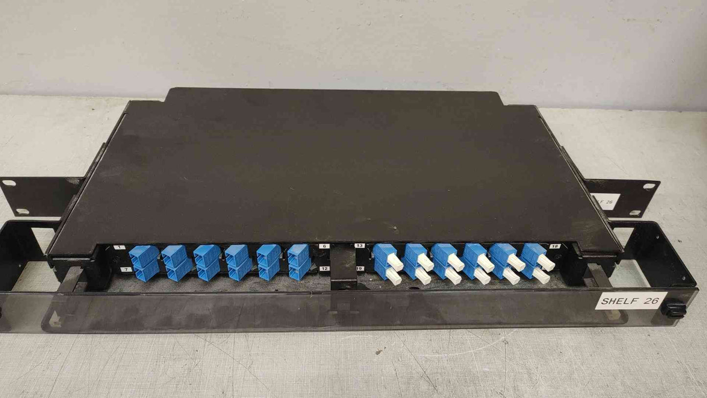 TE Connectivity FPL-1DRA07-240B 12-Port Rackmount Fiber Optic Patch Panel