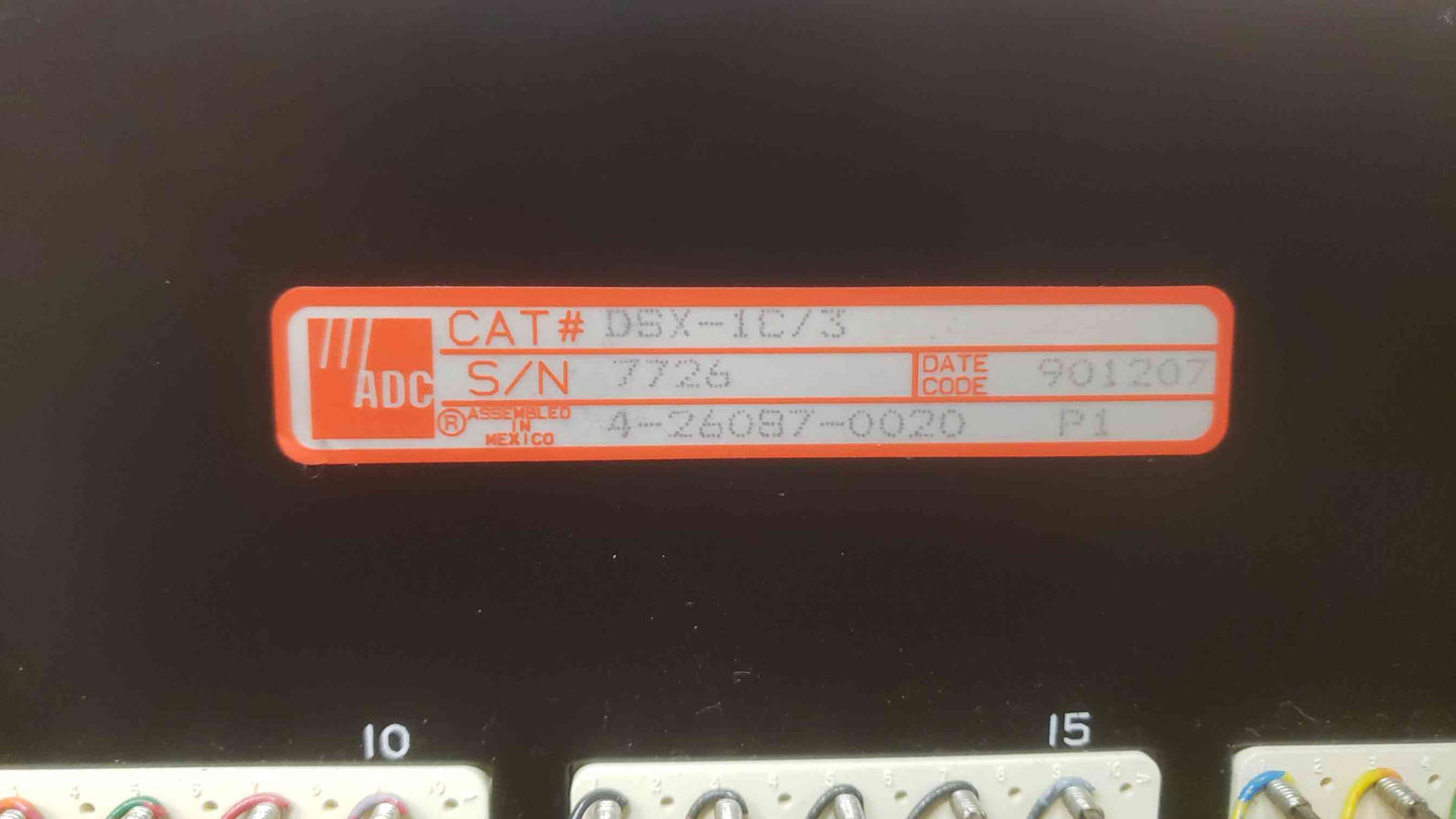 Vintange T1 line patch panel DSX-1C/3
