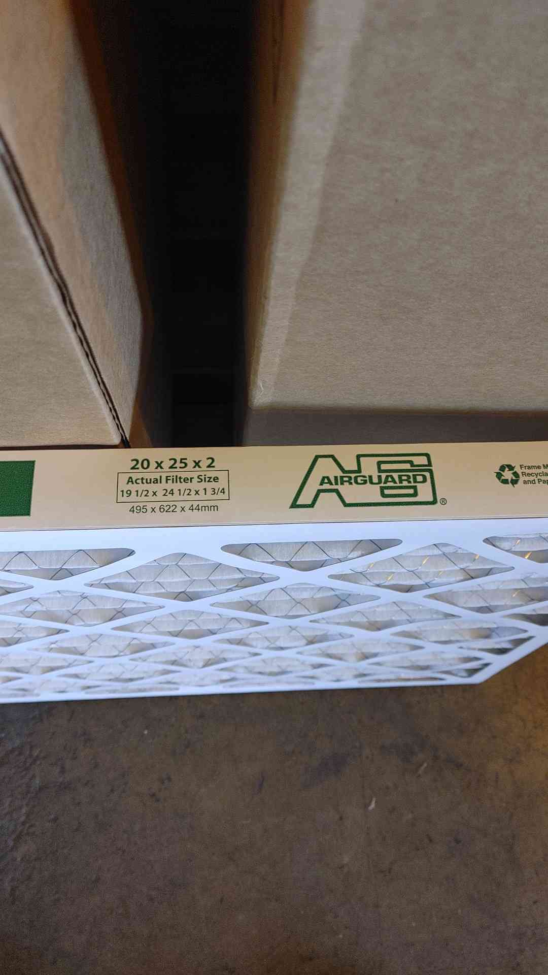 NEW Box of 12 Air Guard DP Max 20×25×2 0450204(SKU: 109881)