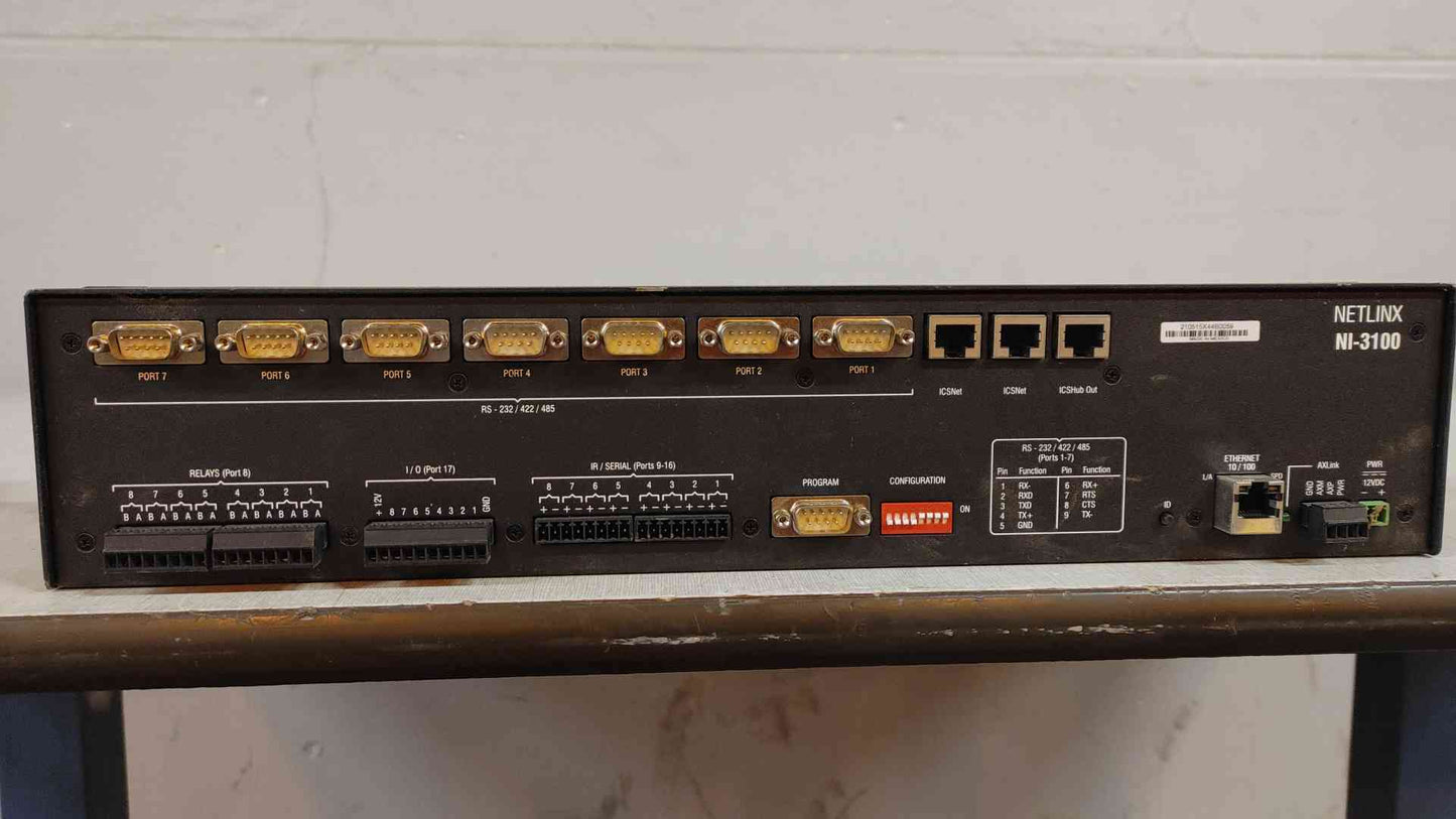 AMX NI-3100 Netlinx Integrated Controller (SKU: 109989)