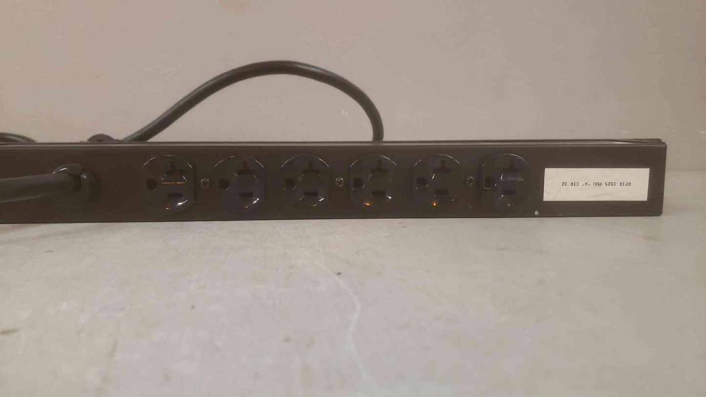 Wiremold 6 Port 20A 120V PDU Strip J06B2B20X-TL (SKU: 109965)