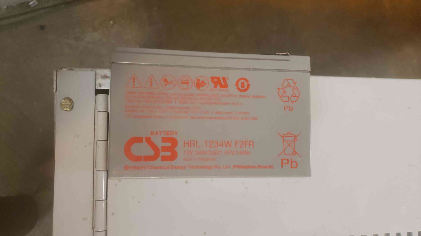 9AH CSB 12V 34W/Cell Battery HRL 1234W F2FR 2020 (SKU: 110051)