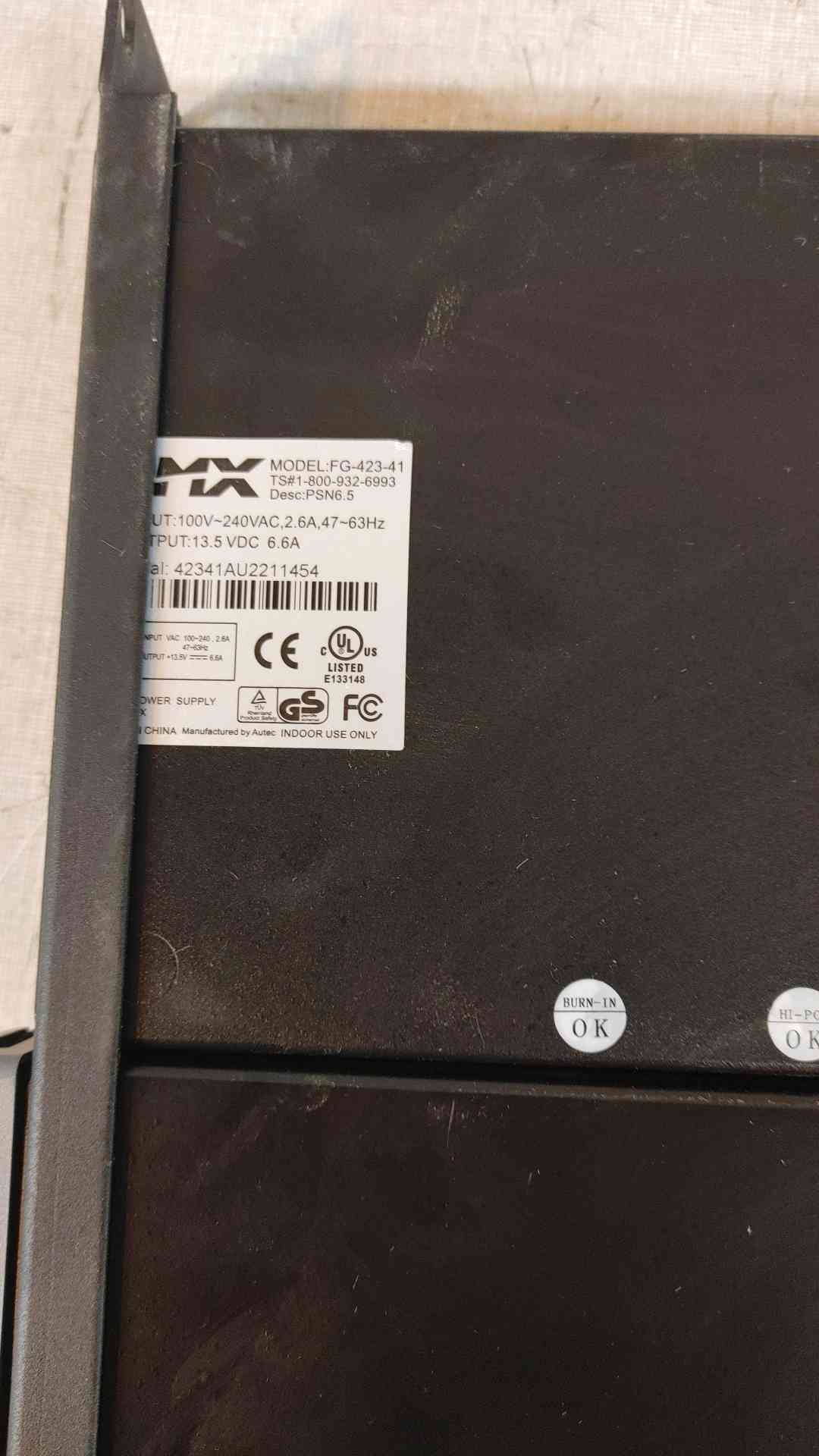 AMX Netlinx Power Supply FG-423-41 (SKU: 110027)