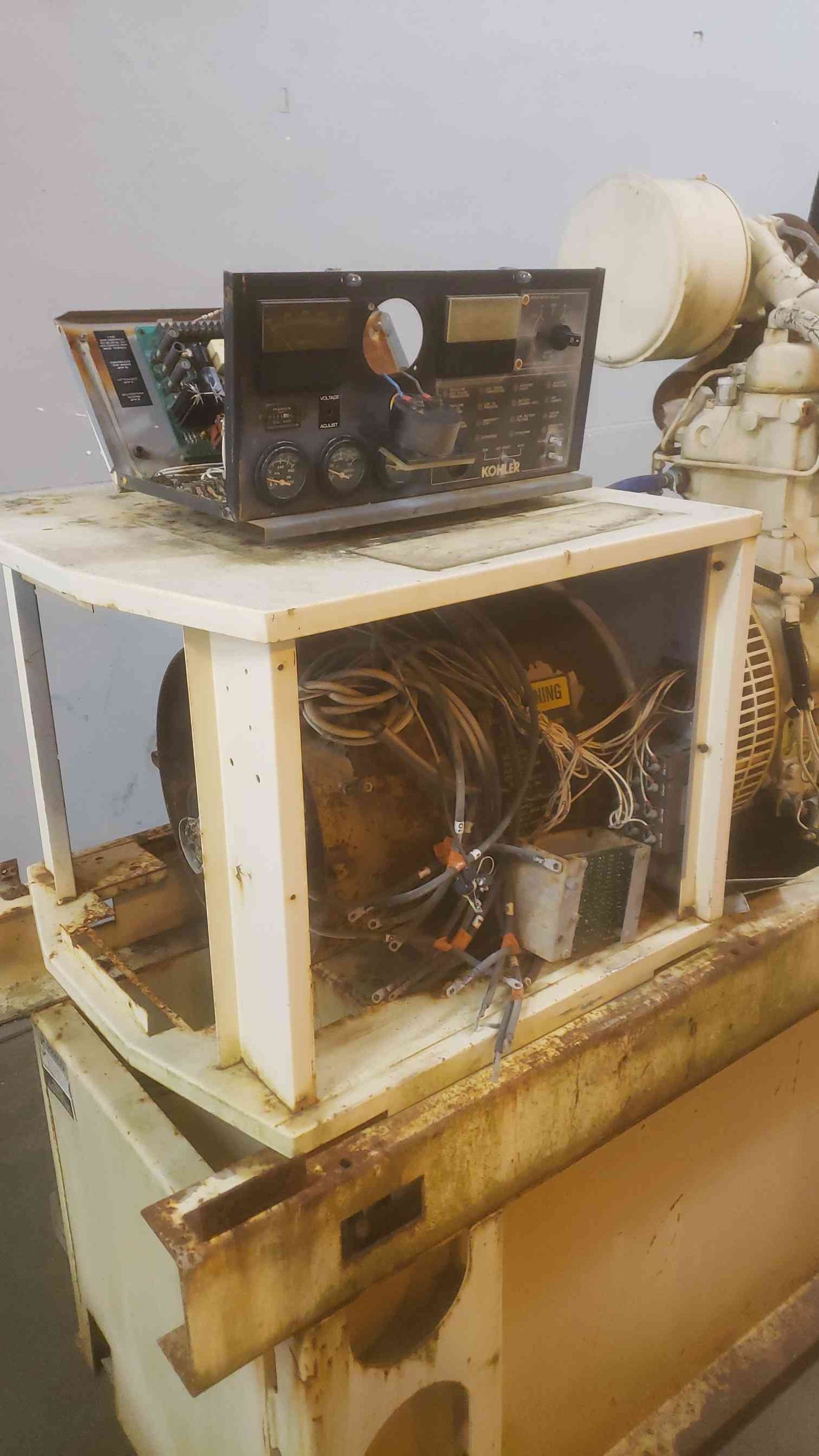 AS-IS 55KW Kohler John Deere 4239 Diesel Generator 50R0ZJ81 906.6 Hrs Non-Working (SKU: 110383)