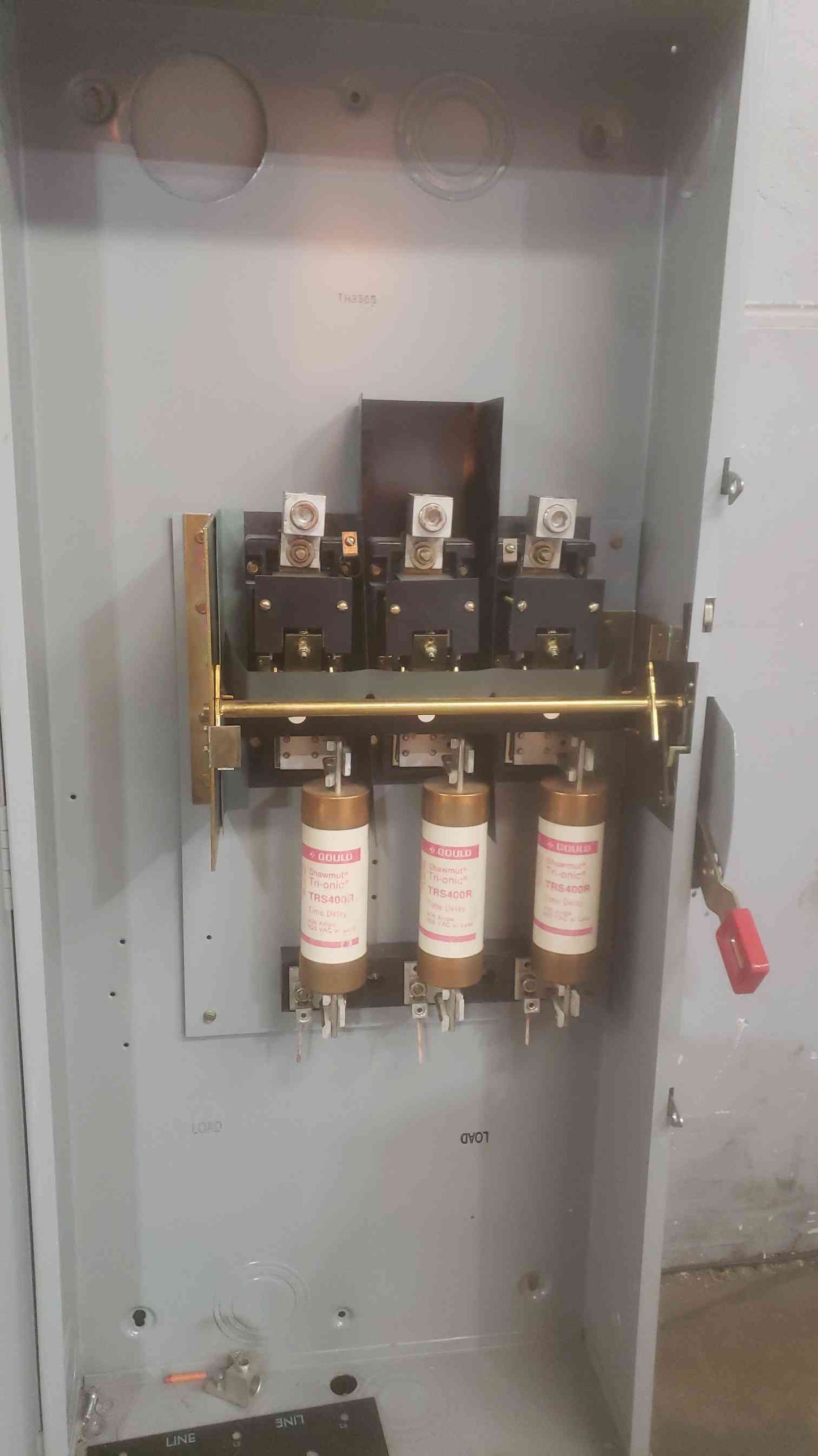 GE 400A 600Vac/250Vdc 3PH Fused Safety Switch TH3365 (SKU: 110612)