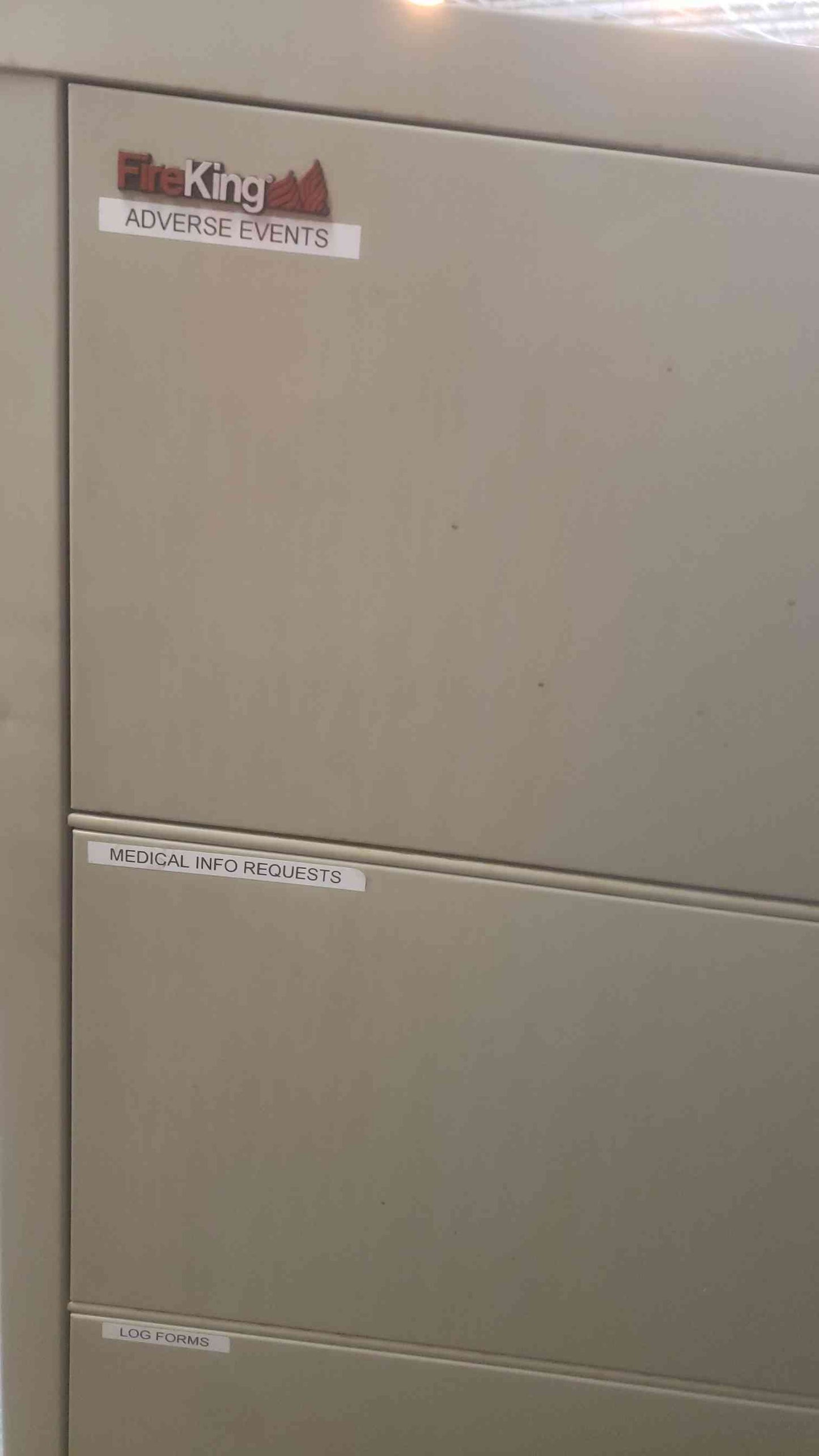 53" FireKing 4 Tier Fire Proof Filing Cabinet(SKU: 110917)