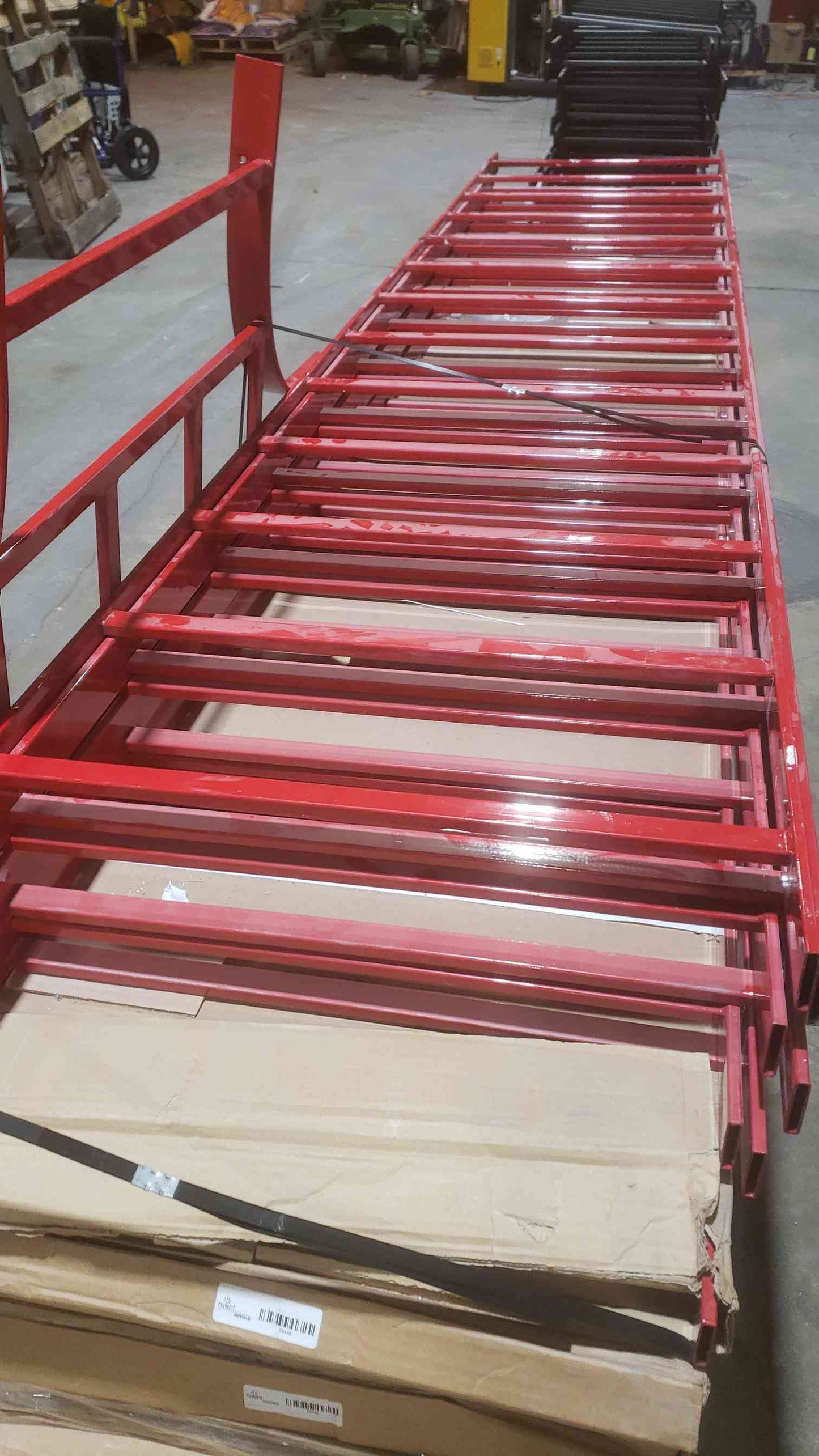 2'x10'x2" Ladder Racking Cable Management Red (SKU: 111113