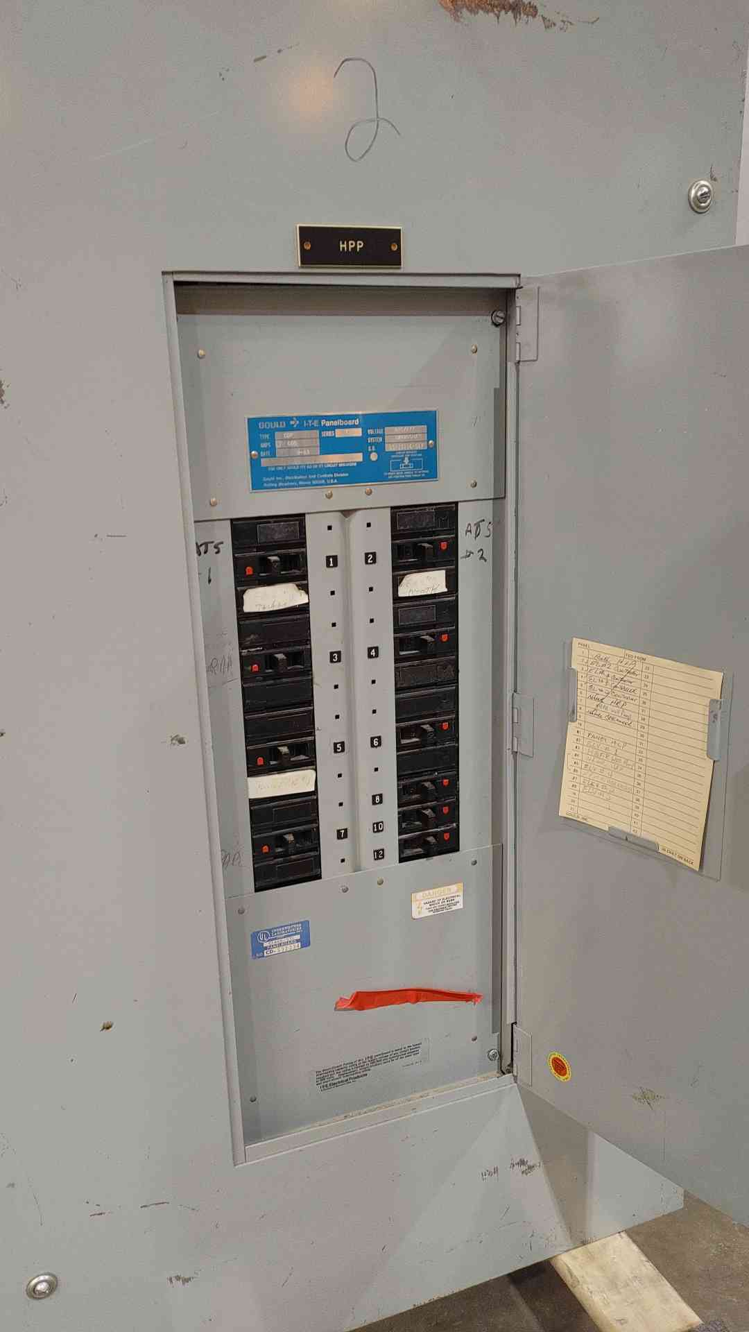Gould Siemens I-T-E CDP-7 Panelboard 600A 480Y/277V 3PH 4W Series 7 Distribution Panel(SKU: 112781)