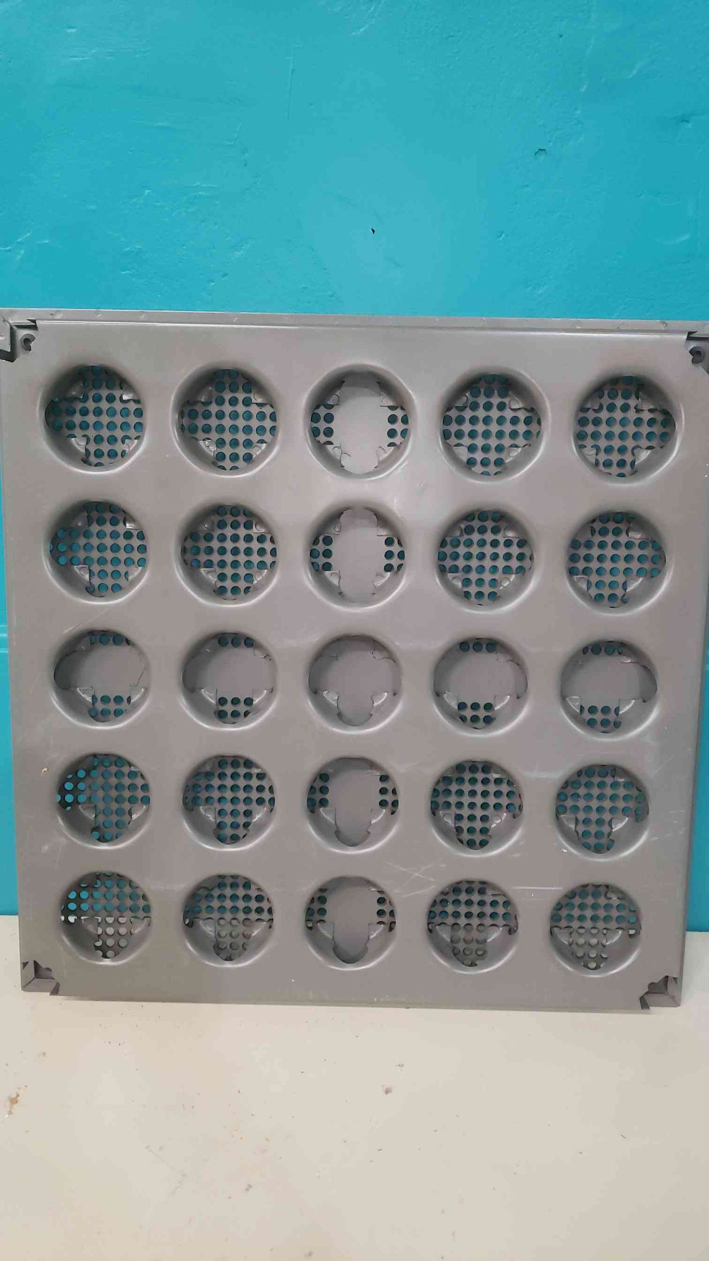 Tate Perforated 2x2 Raised Floor Tile Gray (SKU: 113332)