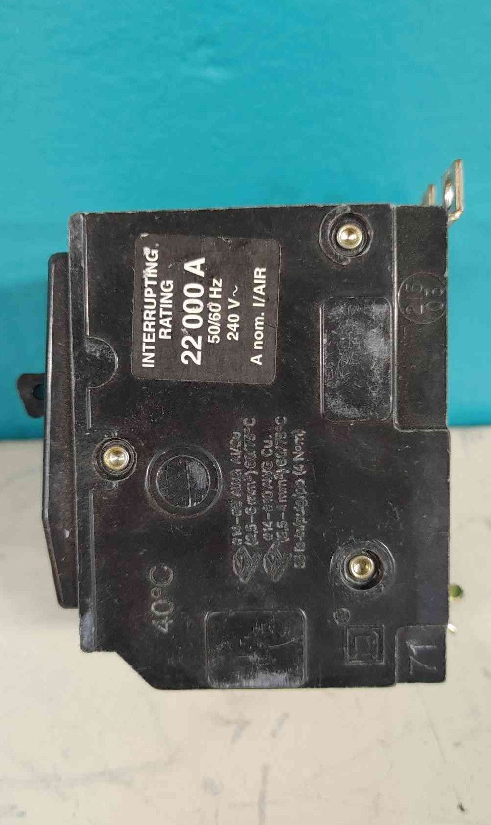Square D QOB330VH 30A 3 Pole 240V Bolt-On Circuit Breaker High AIC 22kA 30 Amp