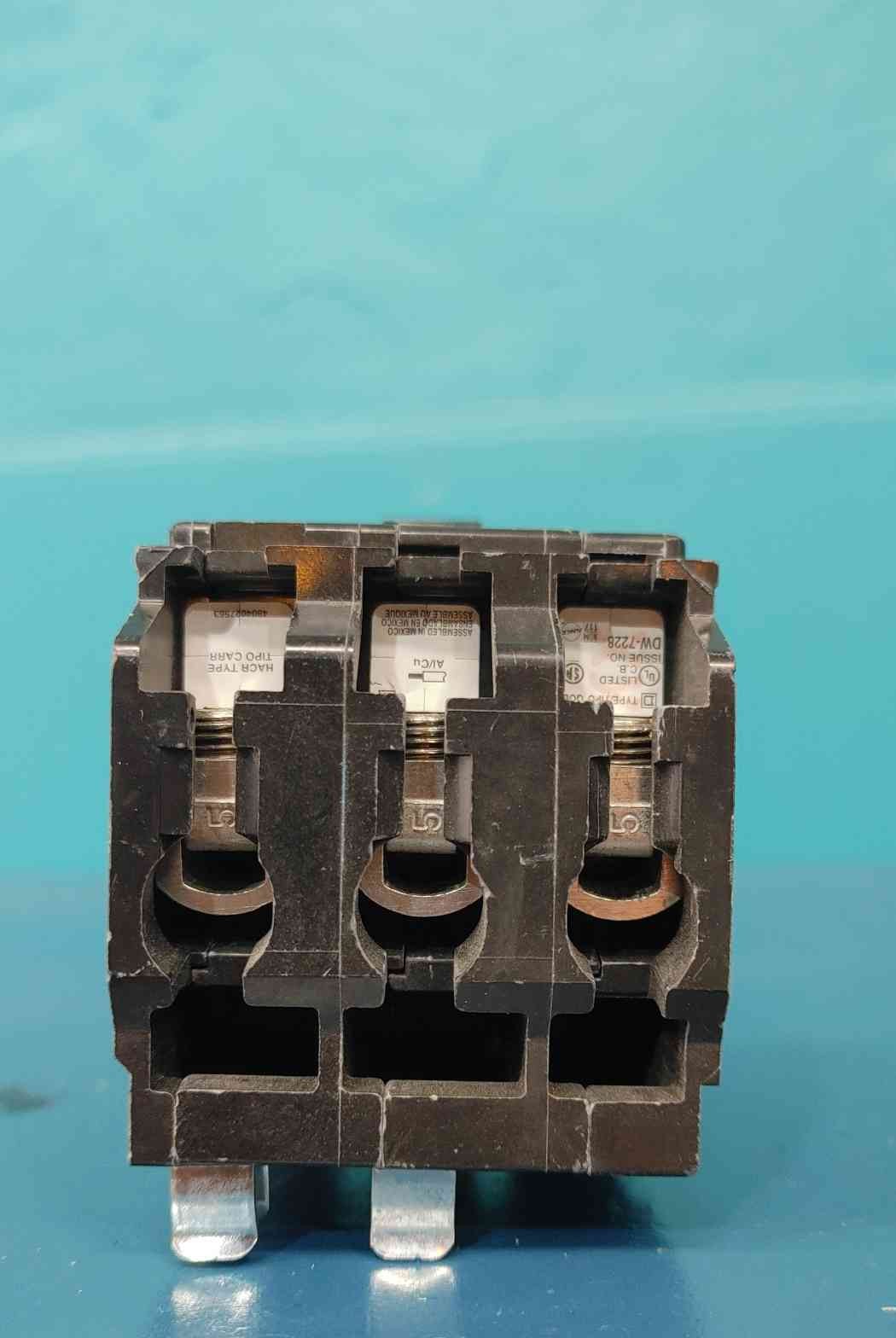 Square D QO350 50 Amp 3 Pole Circuit Breaker 240V 10kA Plug-On QO 3P 50A Breaker