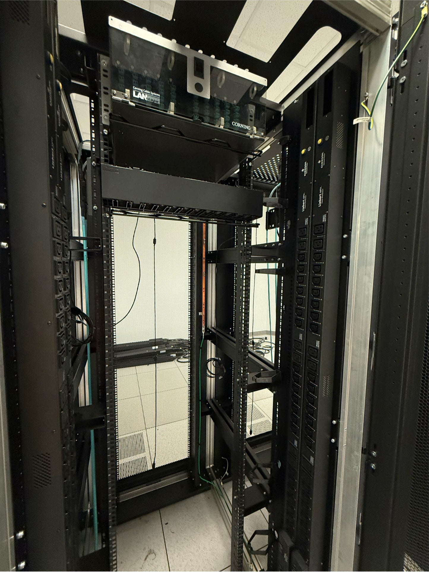 Knurr 47U Server Rack Data Cabinet with Doors