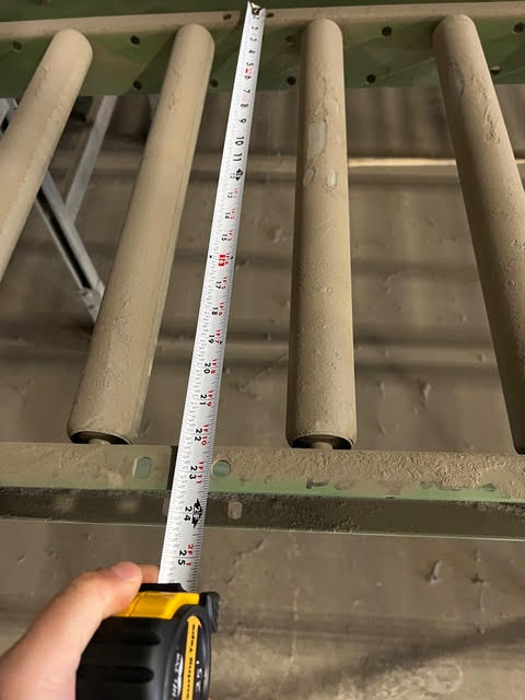 10'x2'x33" Buschman Conveyors with Legs