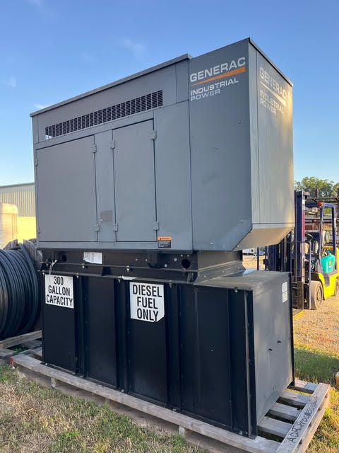 48KW 50KW Generac Diesel Generator 1PH 270Hrs '13 300 Gal Tank