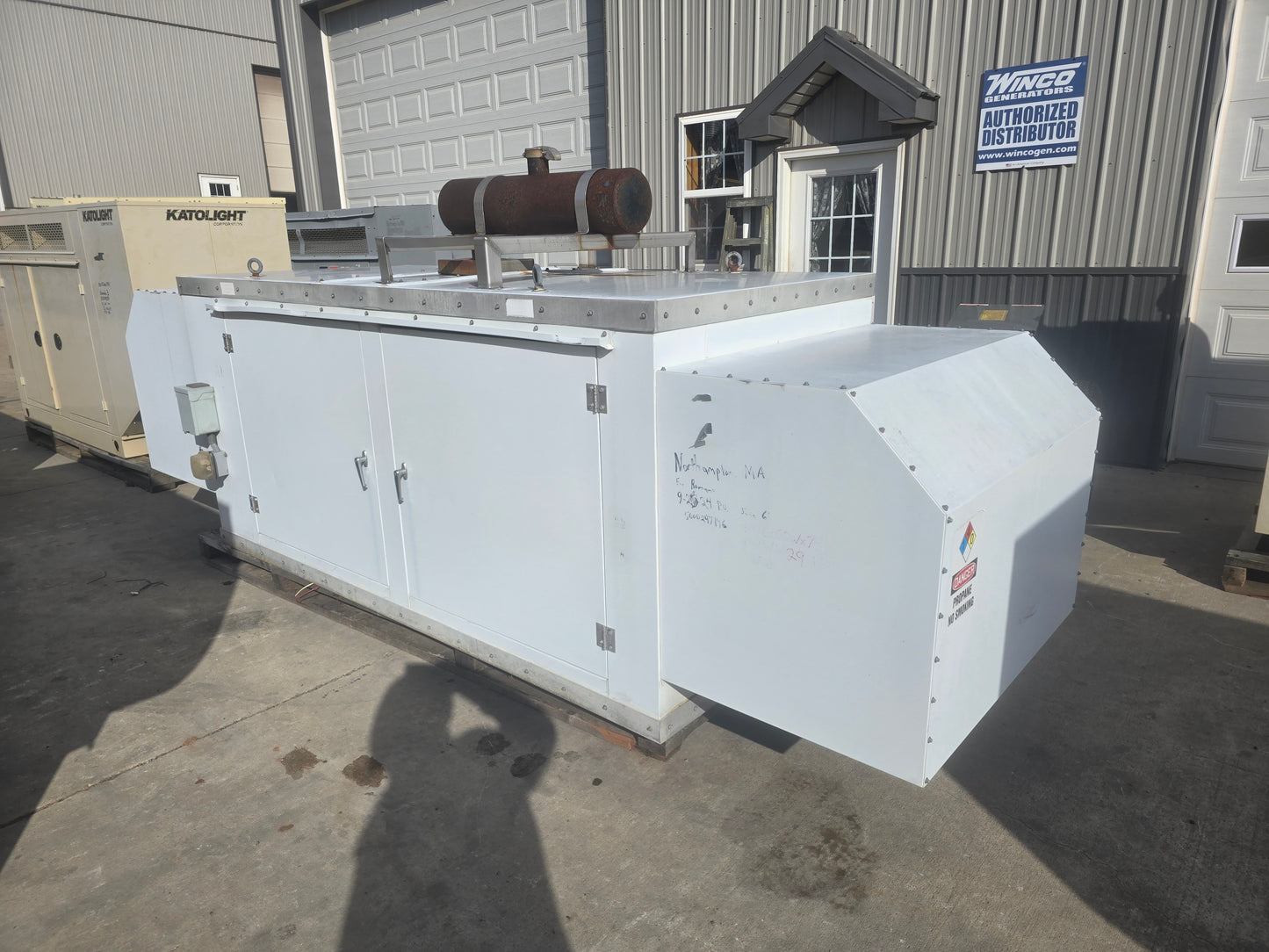 50KW Kohler Generator 460 Ford w/ Sound Encl. 1122Hrs LOAD TESTED '96 Propane-17522